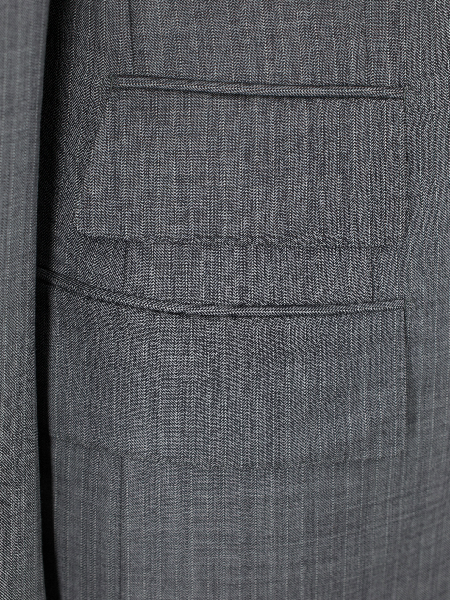 Tom Ford Grey Fine-Wool Multi-Striped Windsor Suit