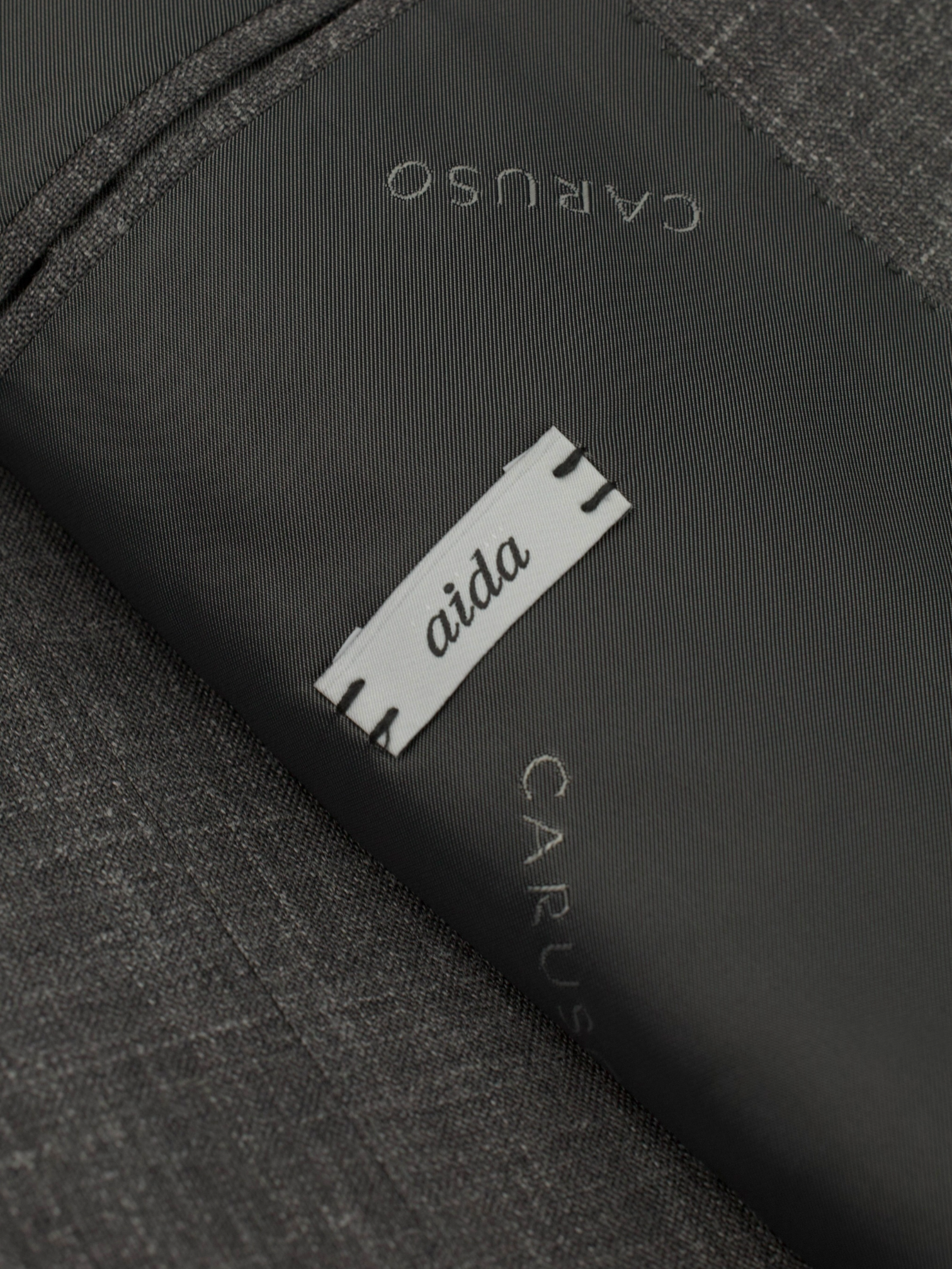 Caruso Taupe Wool, Silk & Linen "Summertime" Melange Aida Jacket