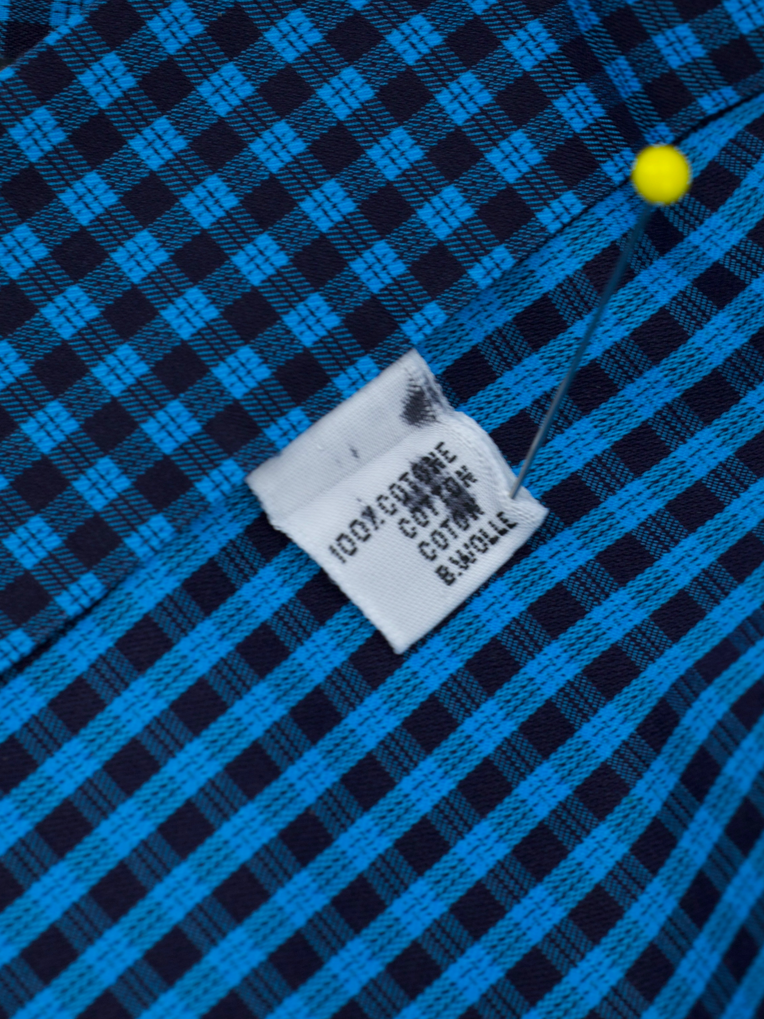 Kiton Petrol & Navy Fine-Cotton Gingham Check Shirt
