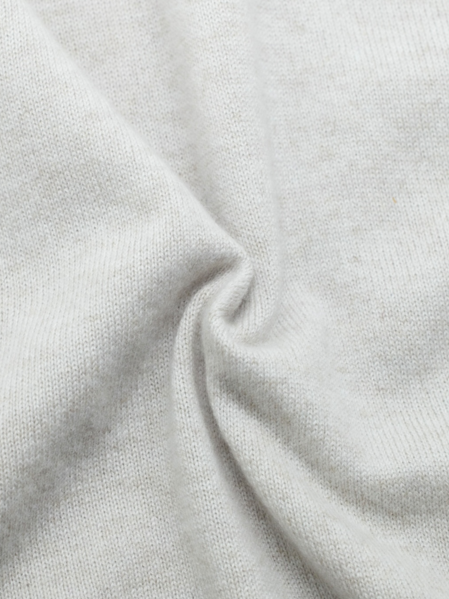 Brunello Cucinelli Light Grey Cashmere Half-Zip Sweater