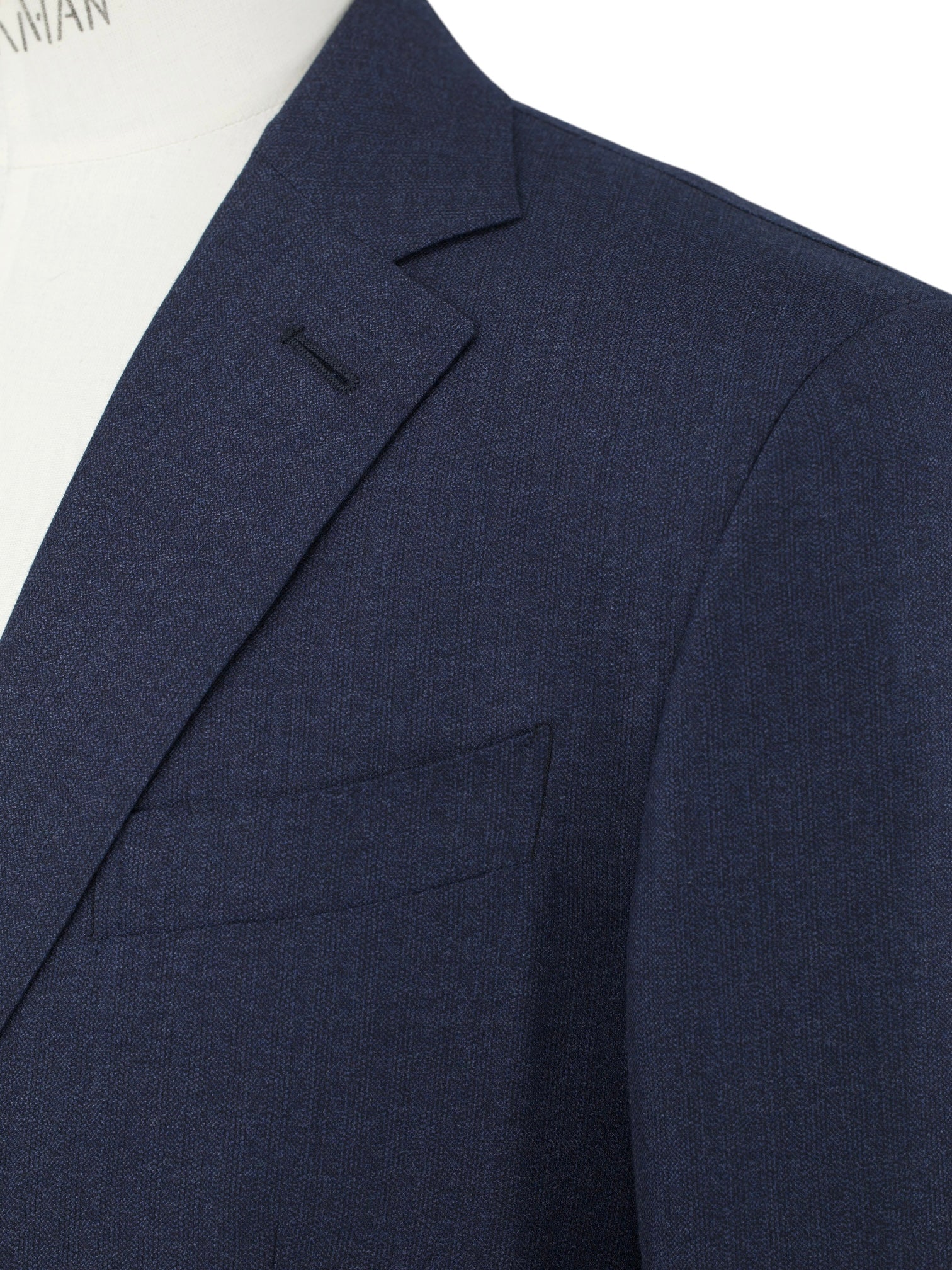 Ermenegildo Zegna Dark Blue 15-milmil-15 Wool Shadow-Stripe Milano Easy Suit