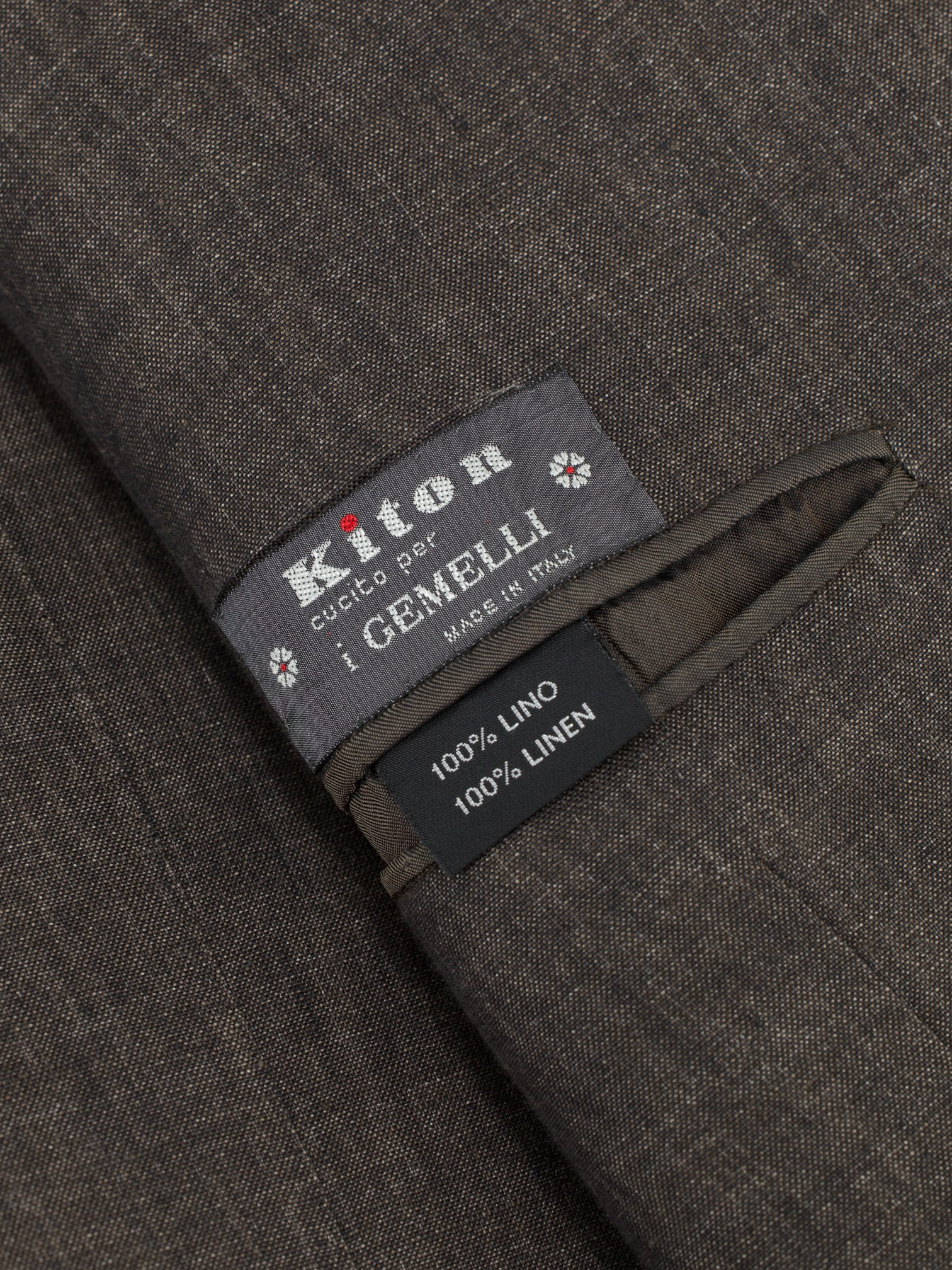 Kiton Warm Taupe Pure-Linen Neapolitan Summer Jacket