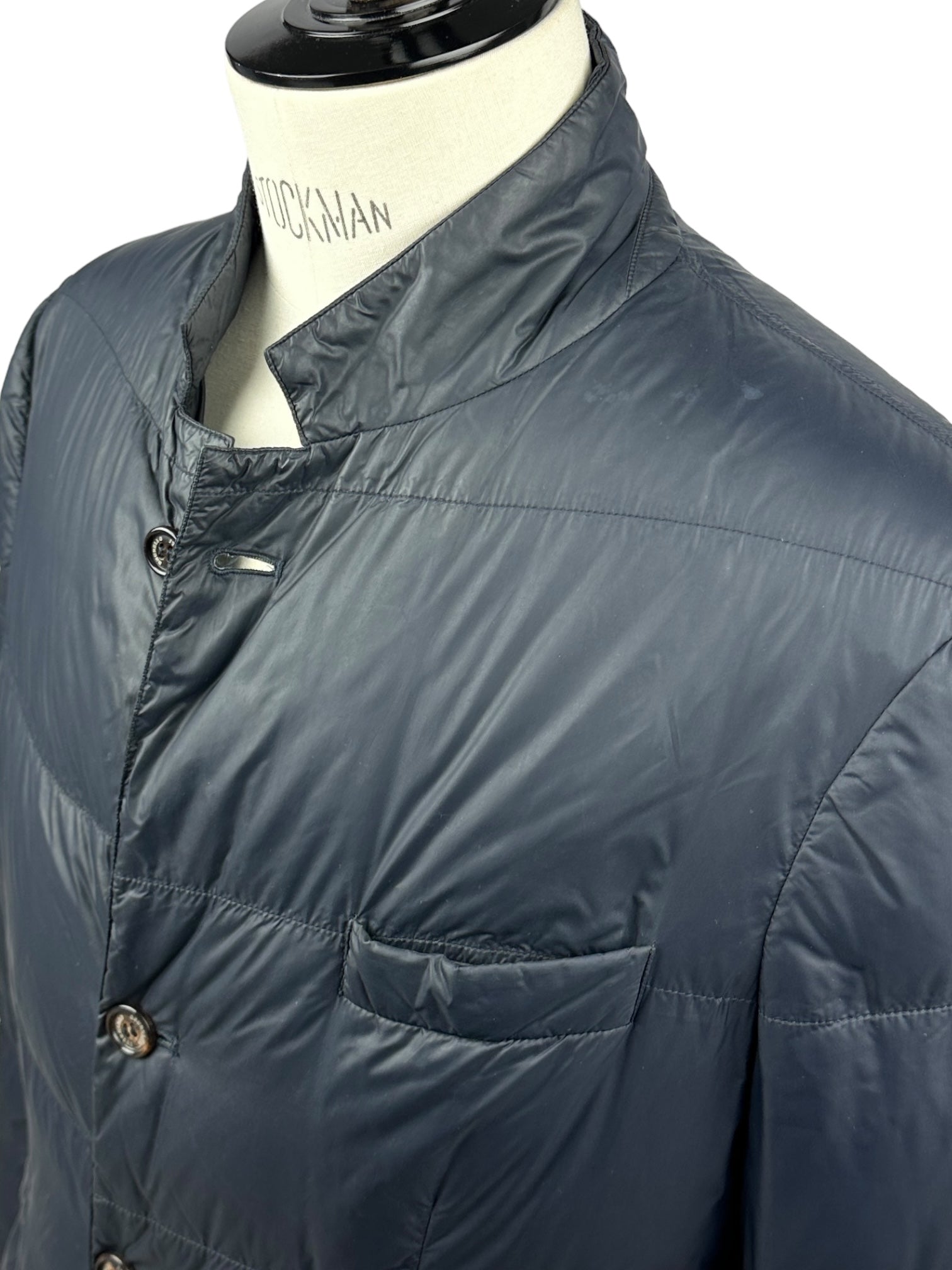 Brunello Cucinelli Blue Goose-Down Windbreaker
