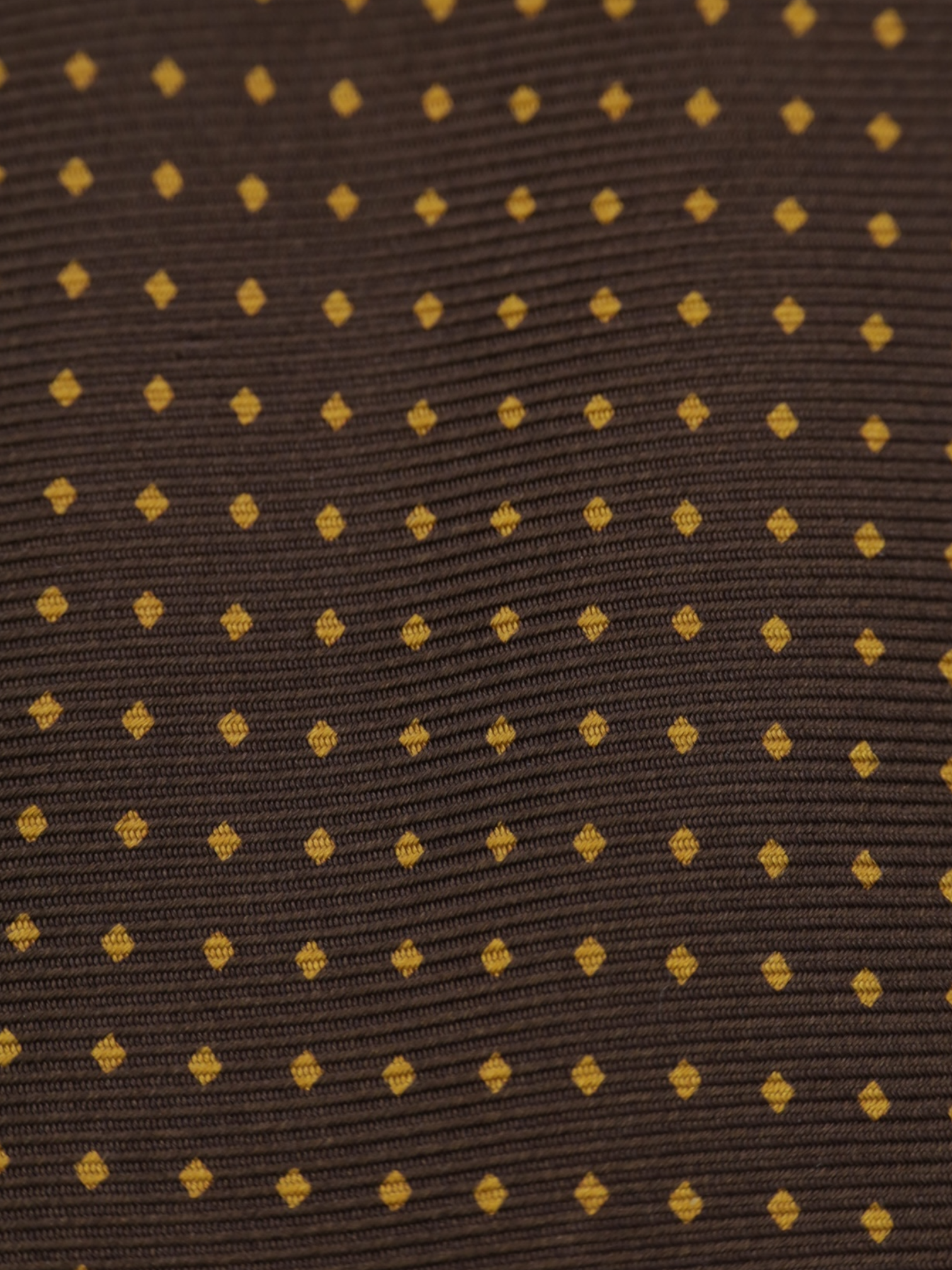 Kiton 5-Fold Chocolate Brown & Burnt Orange Silk Polkadot Tie