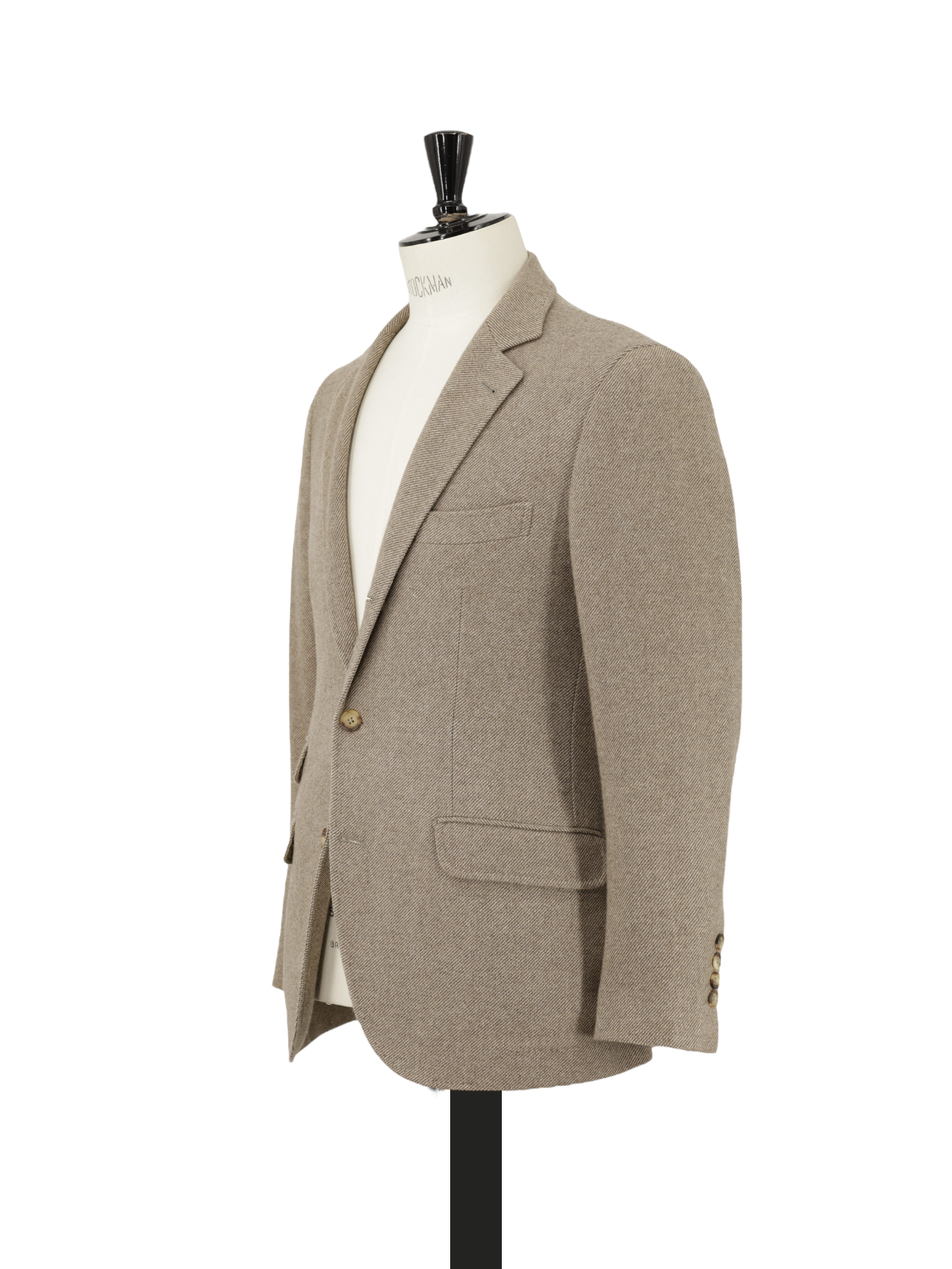 Brunello Cucinelli Light Brown Cashmere & Wool Twill Jacket