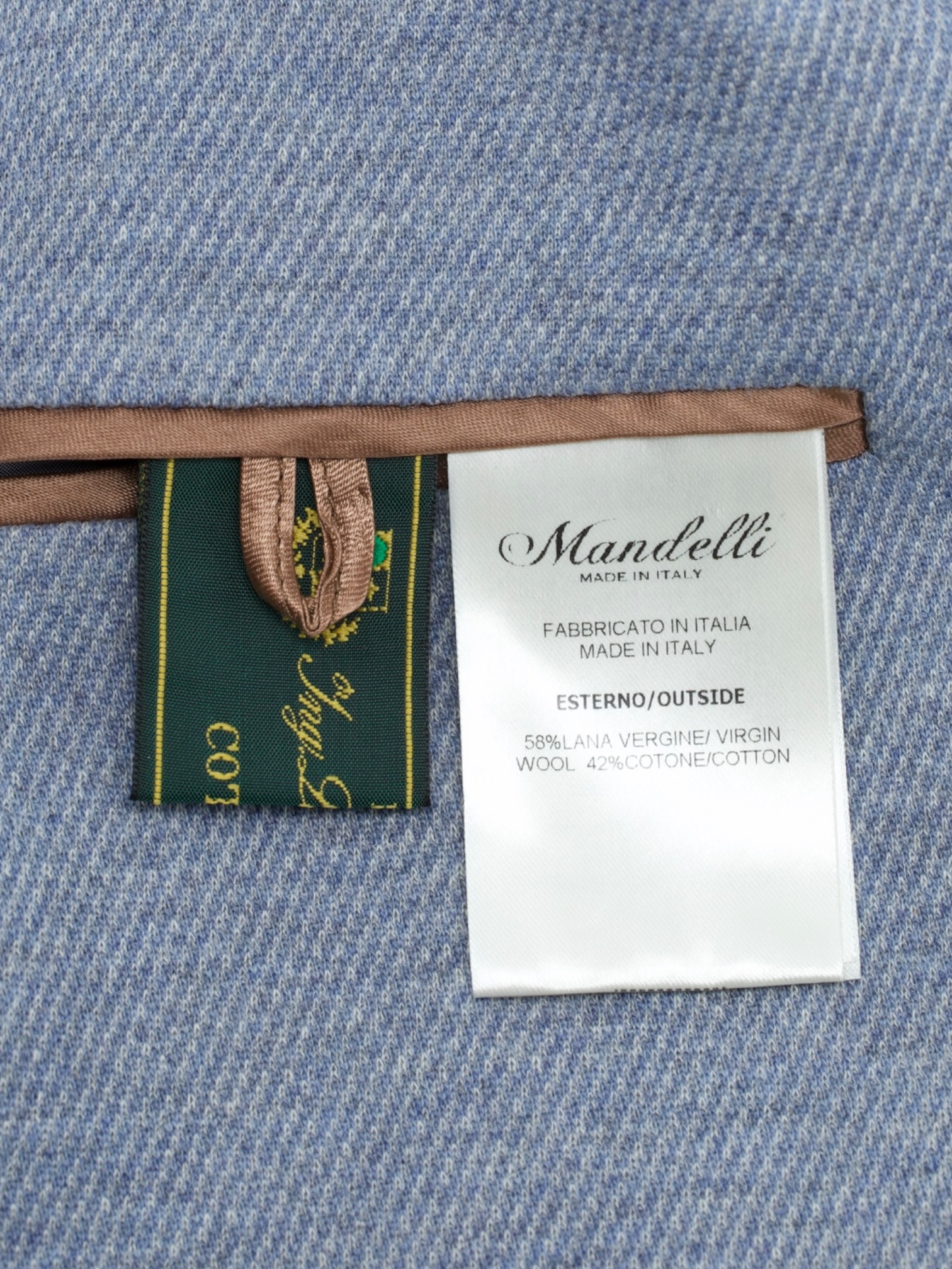 Mandelli Steel Grey Wool & Cotton Knitted Jacket