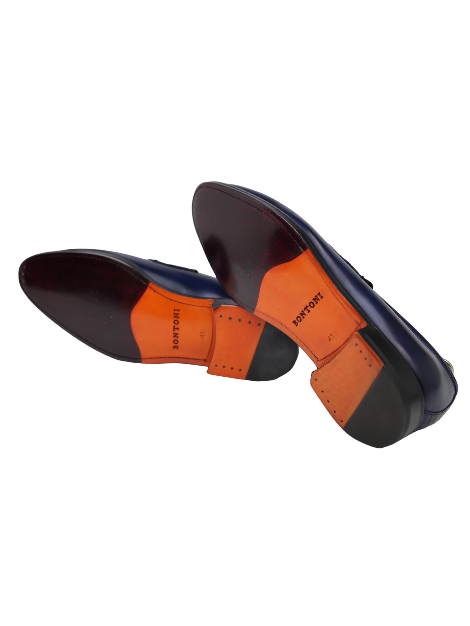 Bontoni Electric Blue Penny Loafer + Crocodile Belt & Details