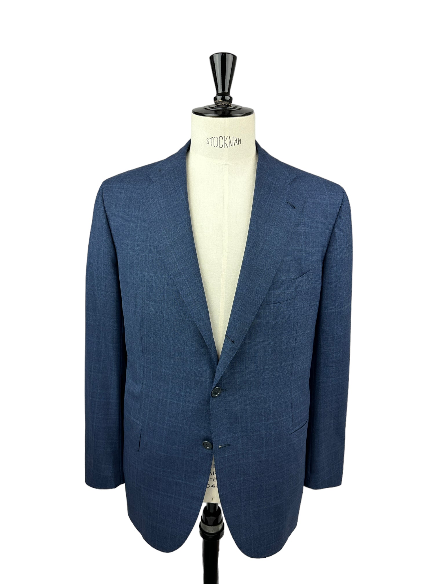 Cesare Attolini blauw Glenplaid Super 150-pak