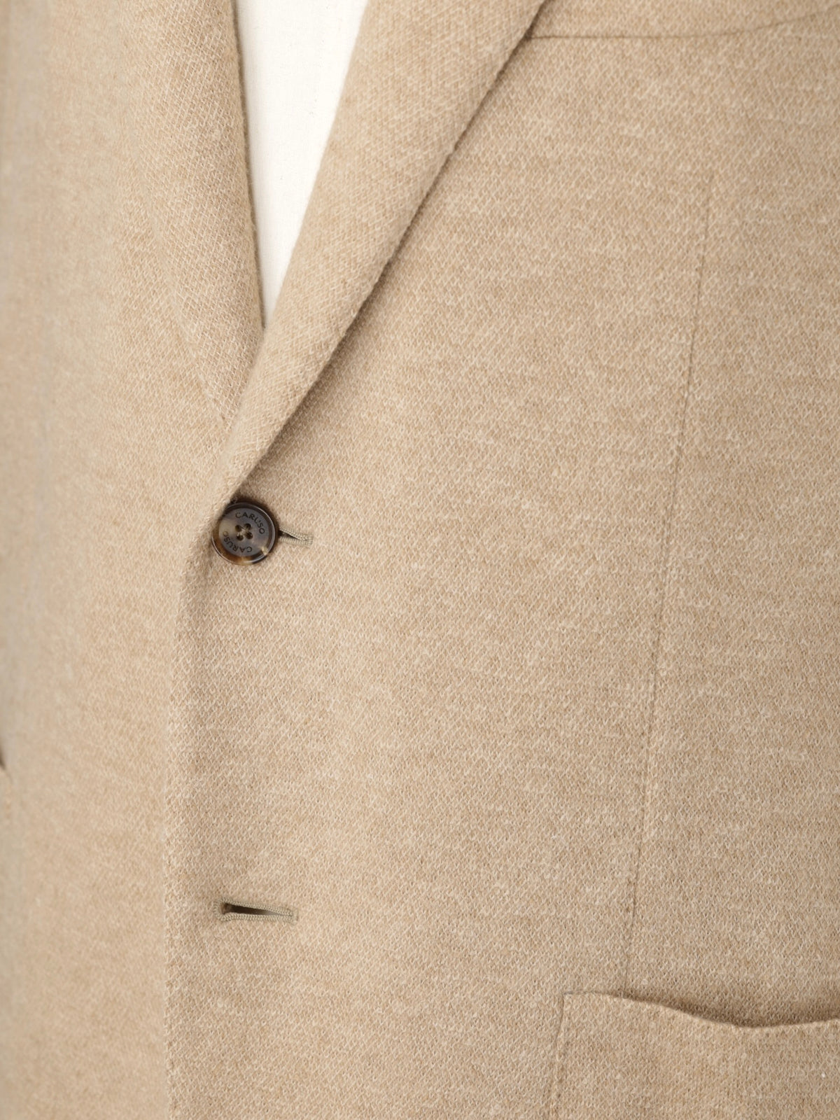 Caruso Light Brown Pure Camel Micro-Structure "Aida" Jacket