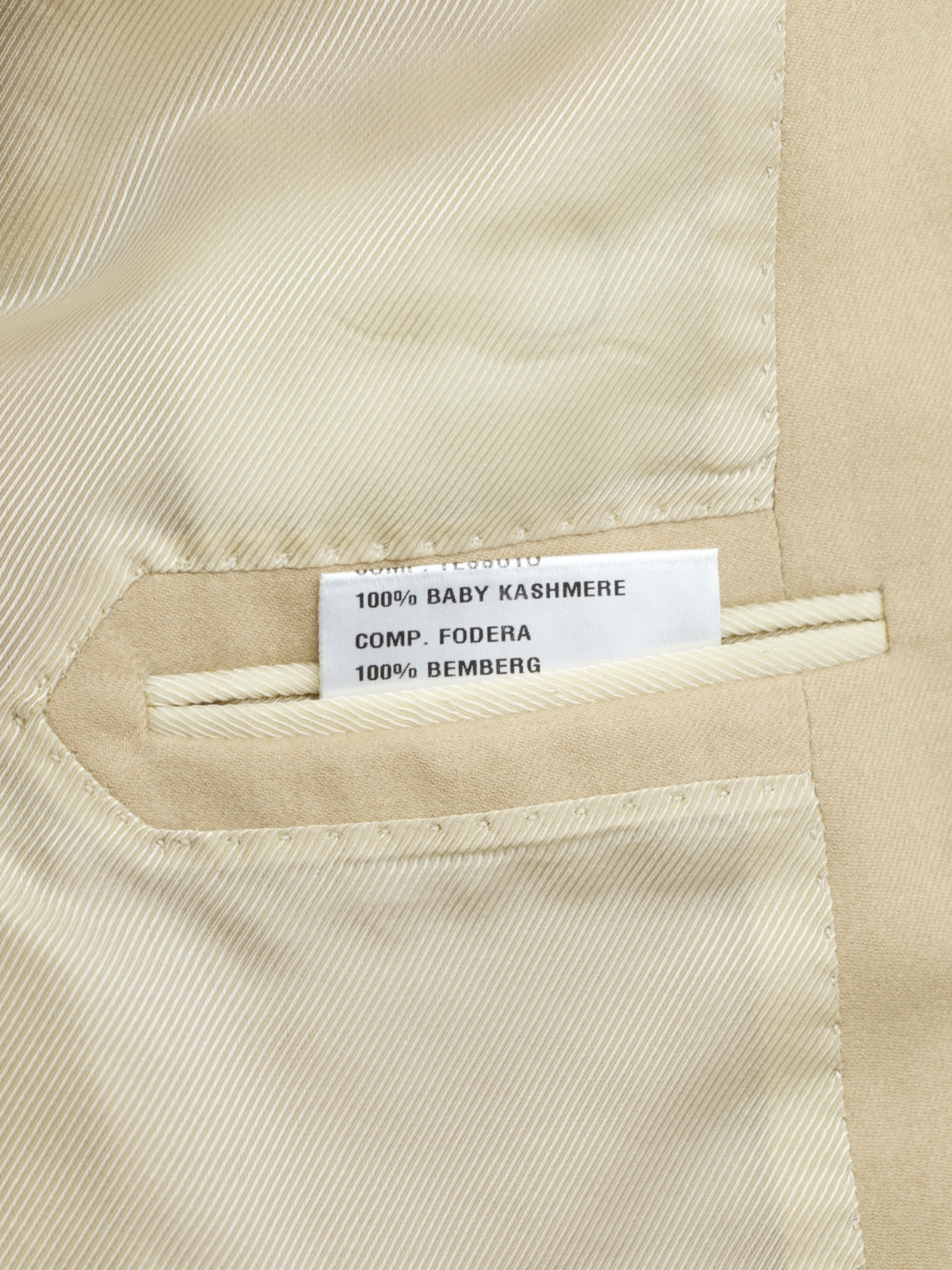Cesare Attolini Light Brown Baby Cashmere Twill Jacket
