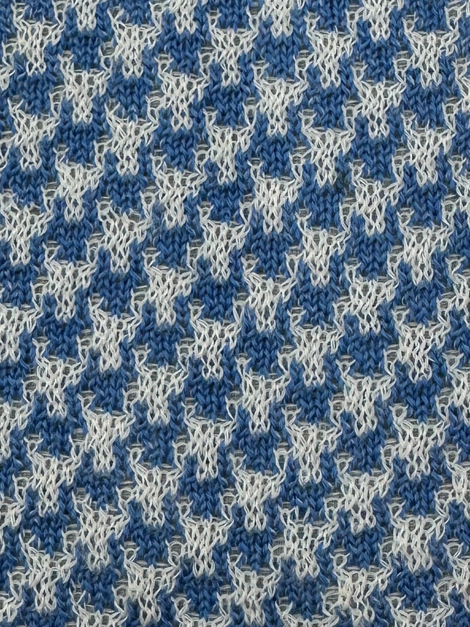 Kiton Light Blue Pied de Poule Woollen Tie