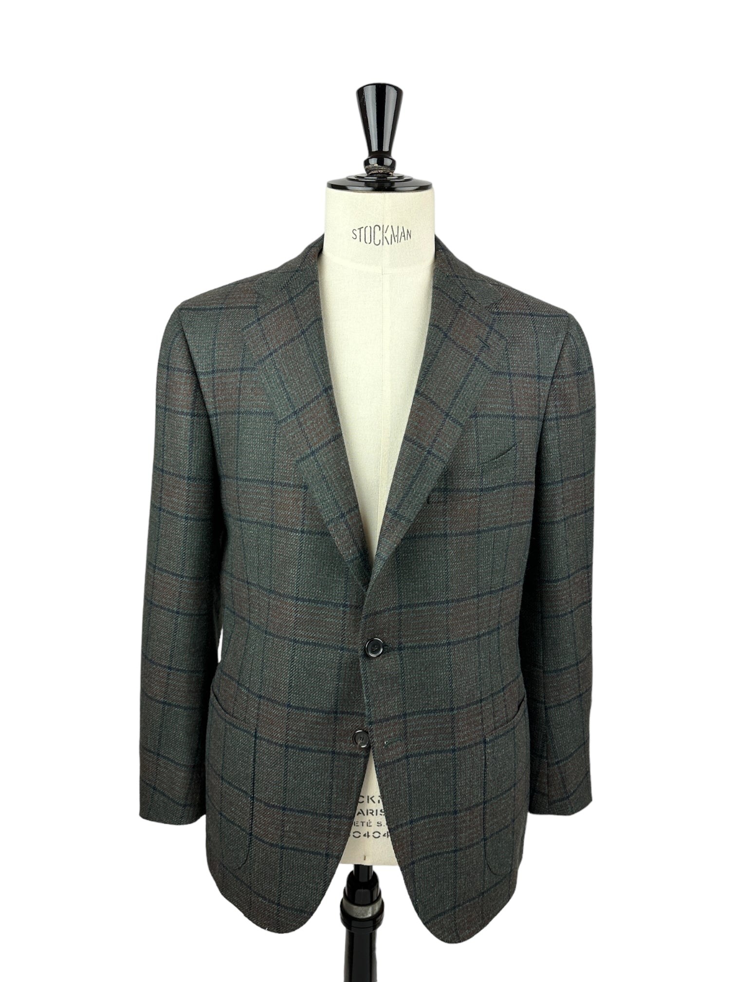 Cesare Attolini Forest Green Tartan Cashmere Jacket