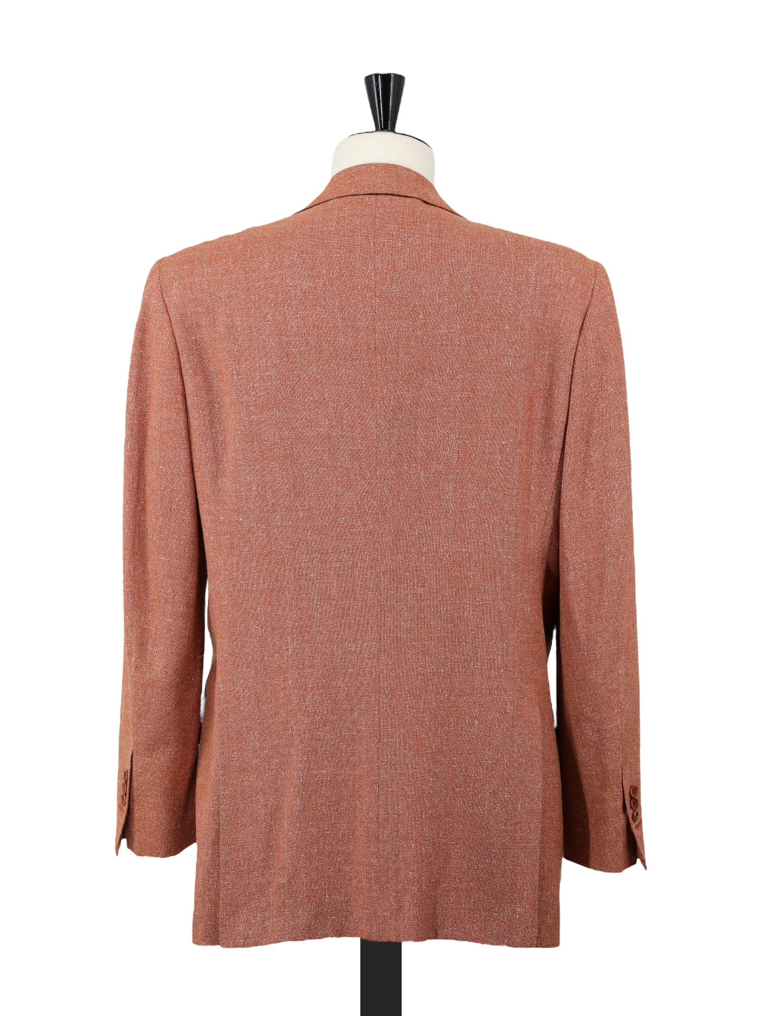 Kiton Terracotta Wool & Linen Mélange Summer Jacket