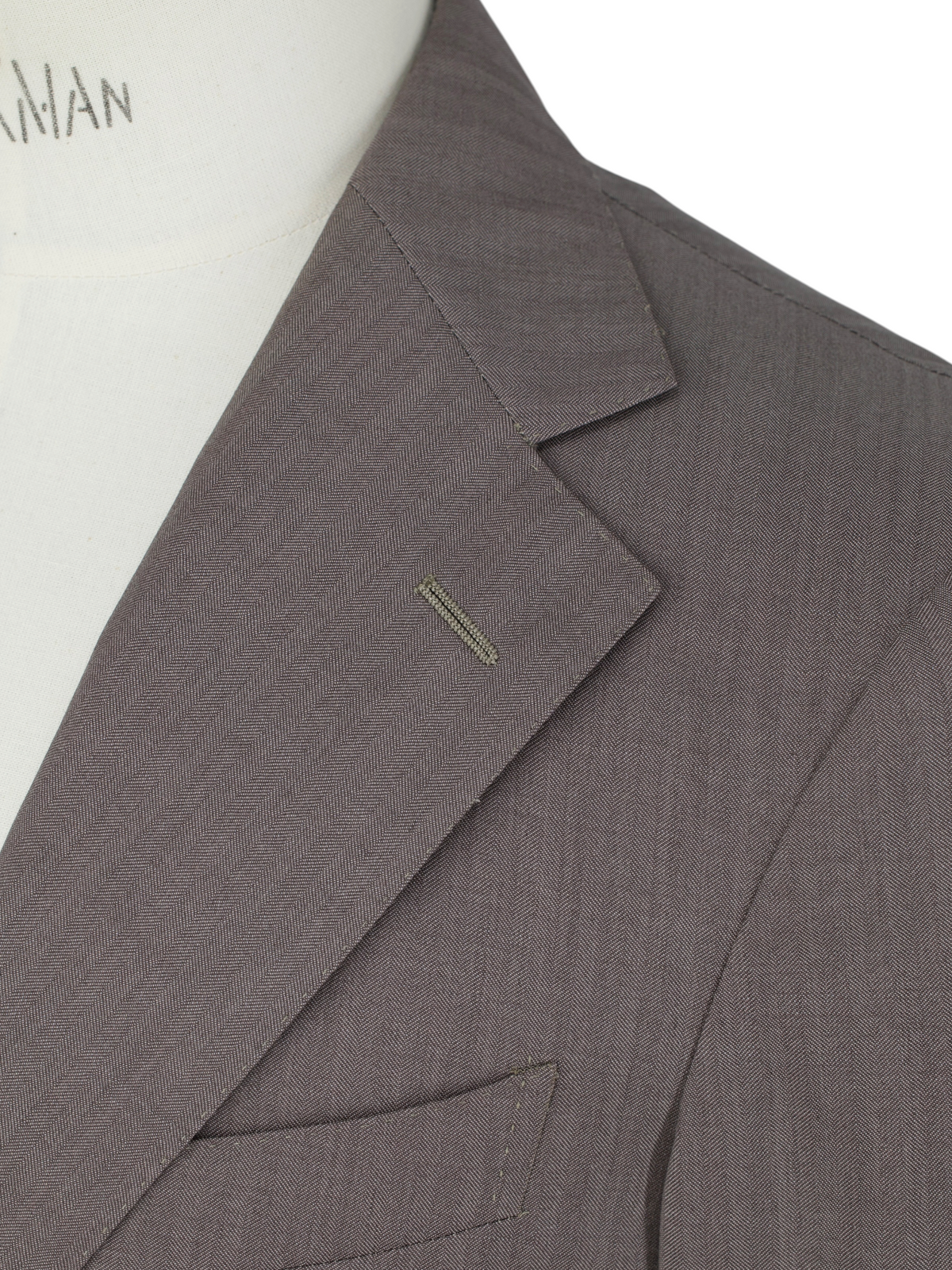 Ermenegildo Zegna Warm Taupe 4-Seasons Trofeo-Wool Herringbone Suit