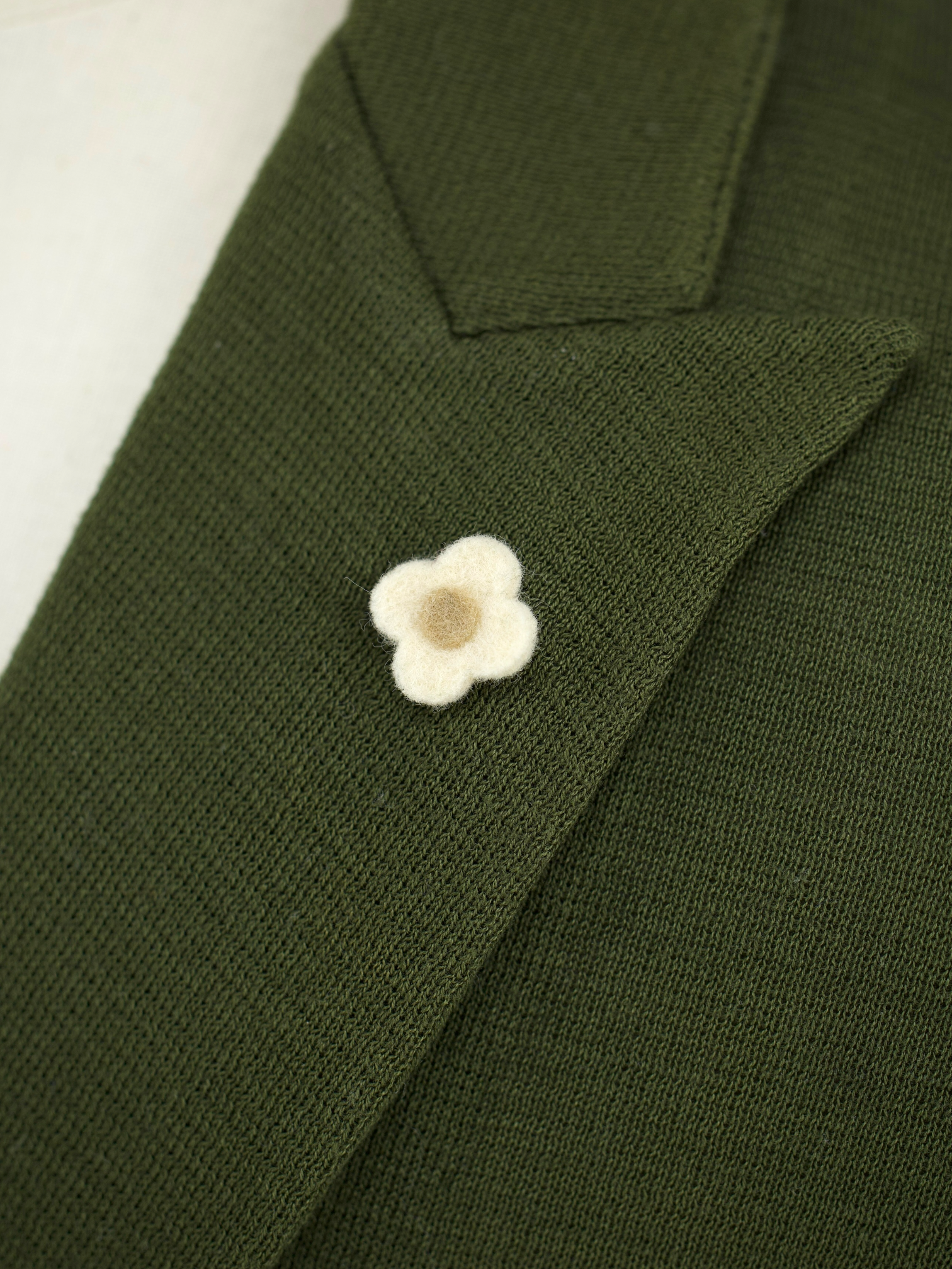 Lardini Dark Olive Cotton Jersey-Knitted Sweater Jacket