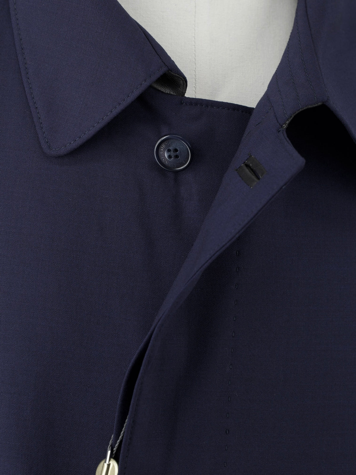 Corneliani Dark Blue Wool " Road to Excellence" Lightweight Carcoat