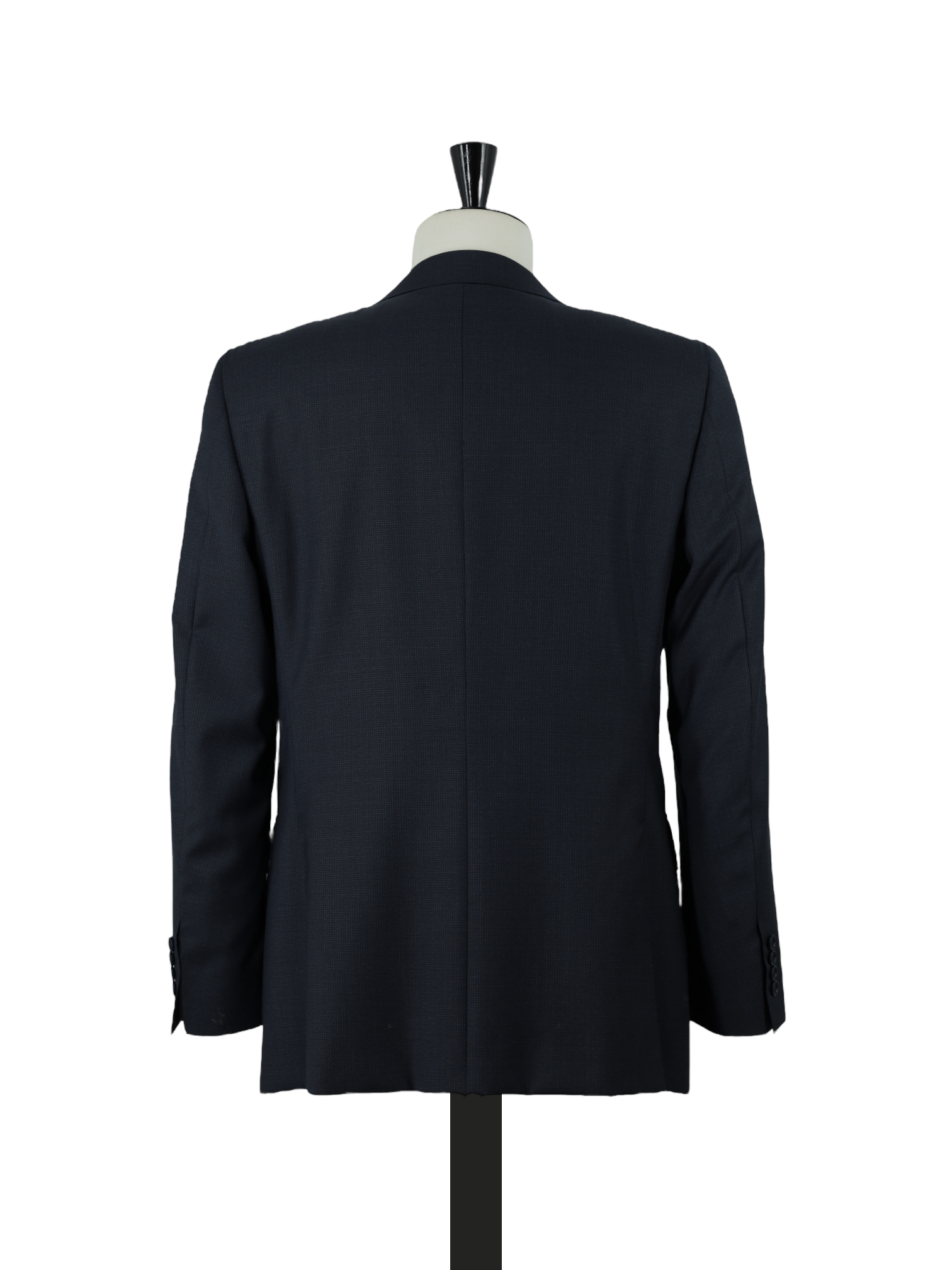 Canali Navy Extrafine-Wool Puppytooth Jacket