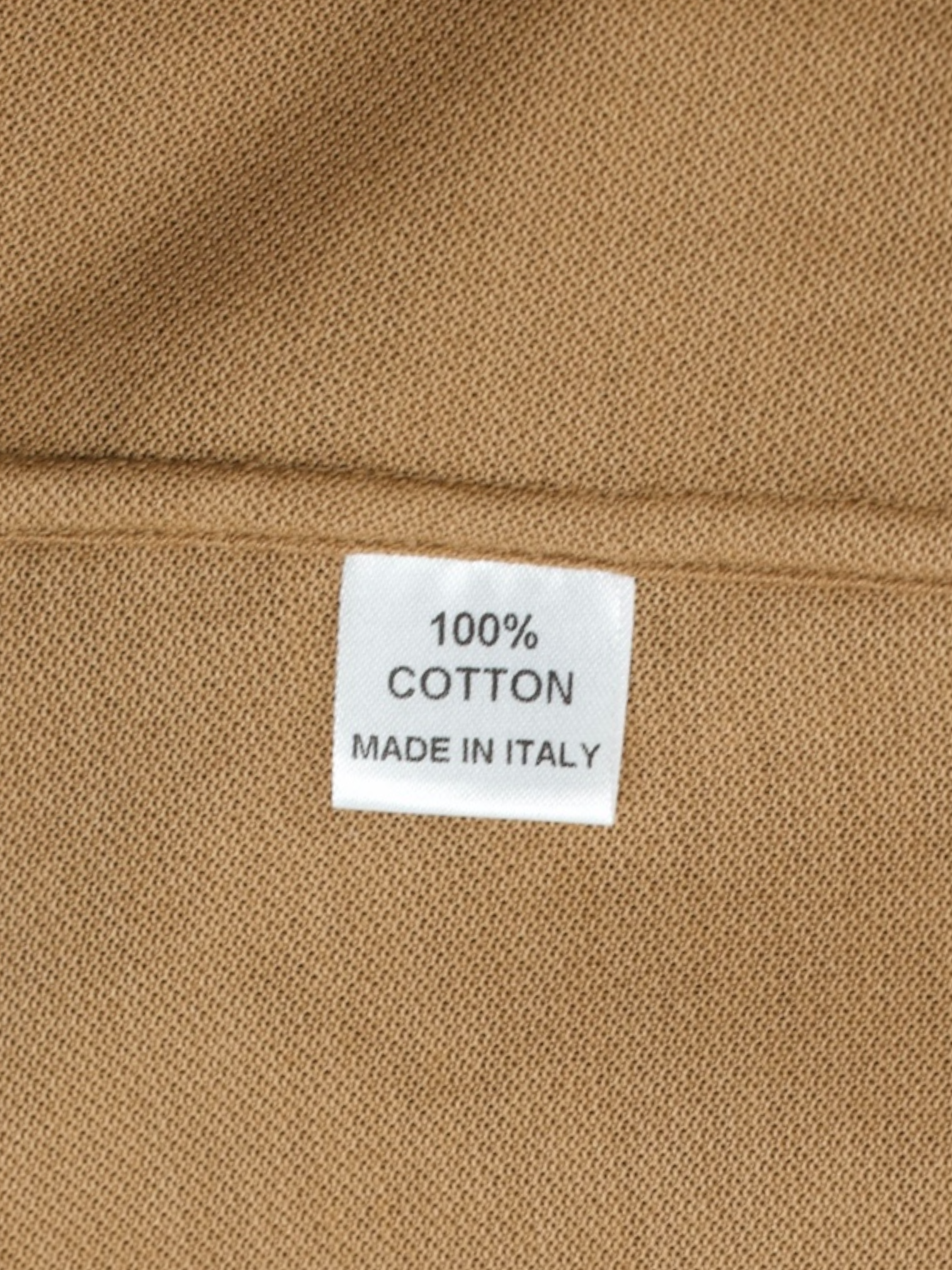 Fray Caramel Brown Cotton Piqué-Knitted "Gabriel" Shirt