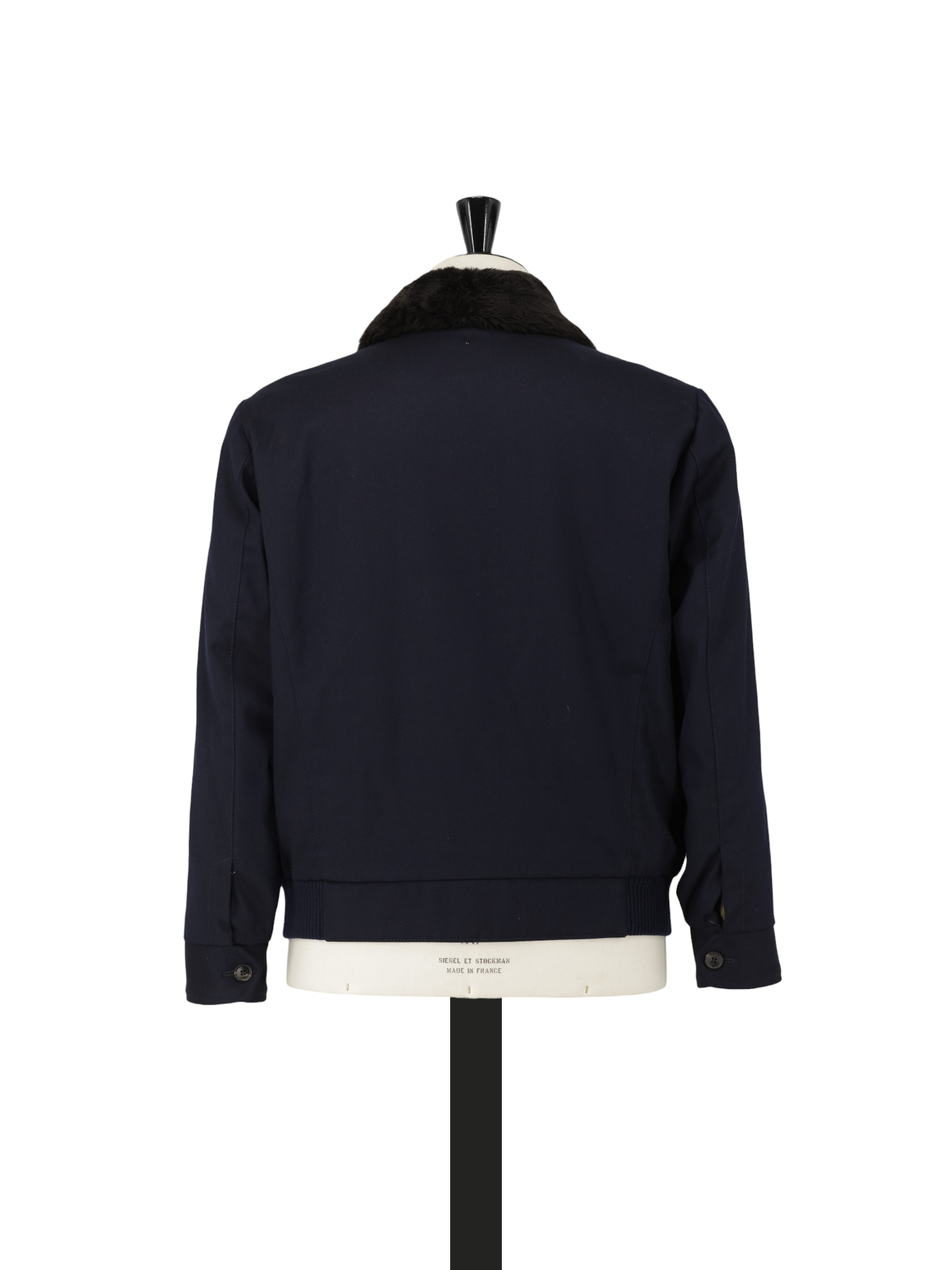 Brioni Navy Stormsystem Wool & Beaver-Fur Collar Blouson Jacket
