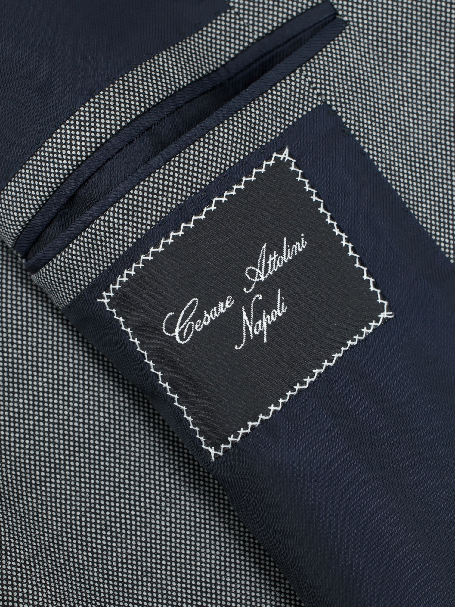 Cesare Attolini Light Grey Super 130's Birdseye Suit