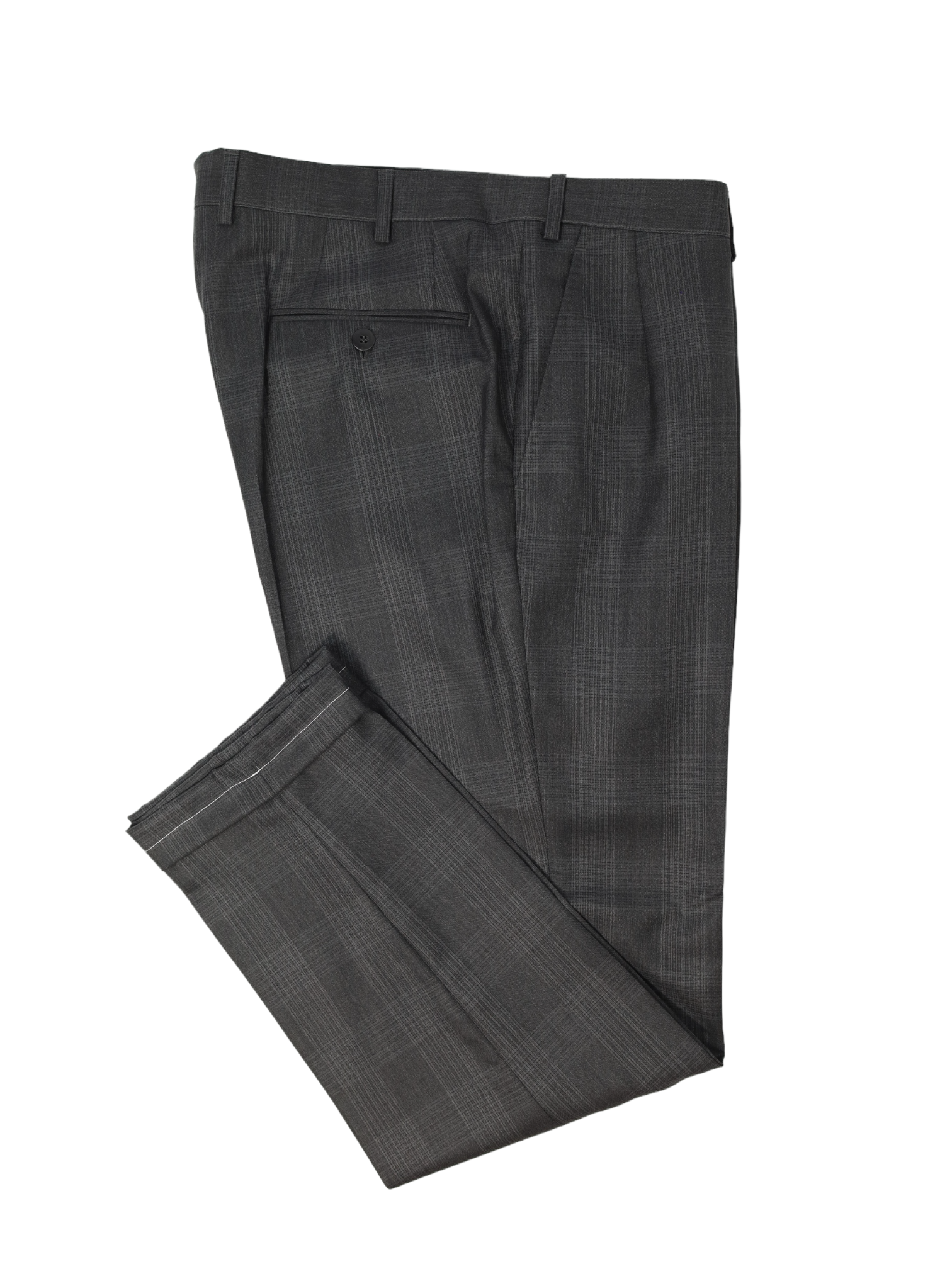 Brioni Grey 3-Piece Glenplaid Suit