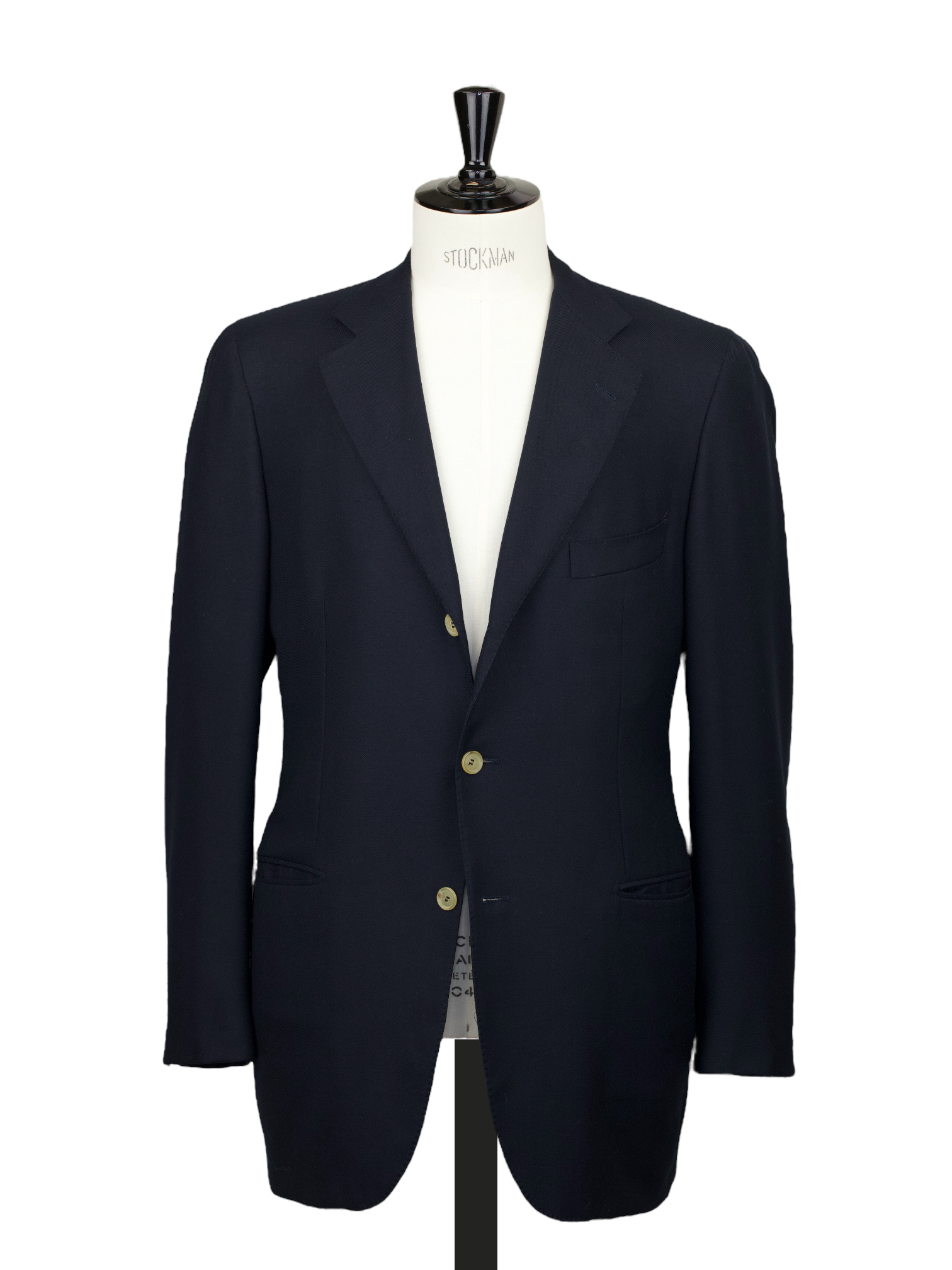 Caruso Navy E.Thomas Wool-Twill Blazer Jacket