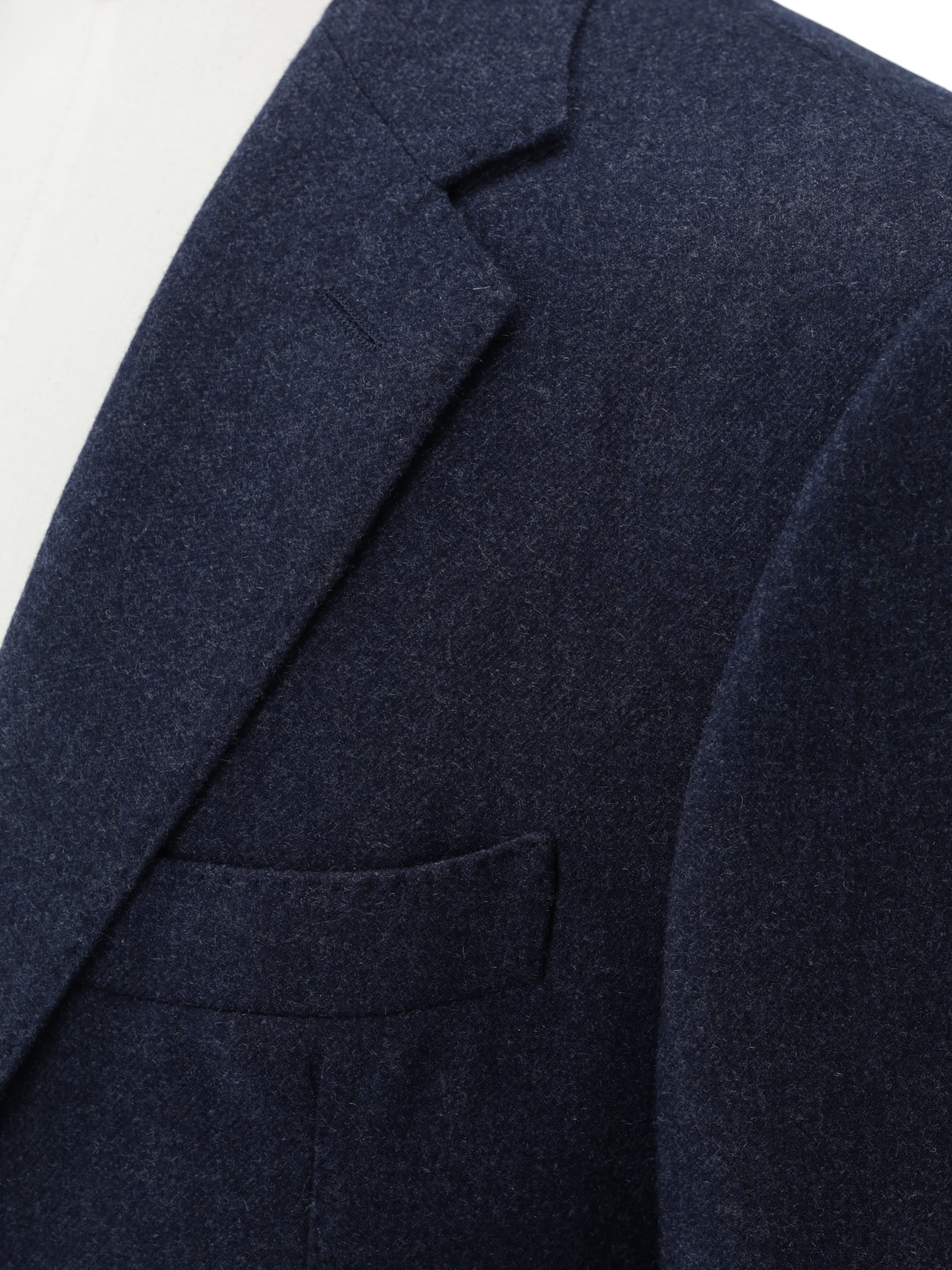 Loro Piana Dark Blue Cashmere, Mohair & Silk Sartorial Rain-System Jacket