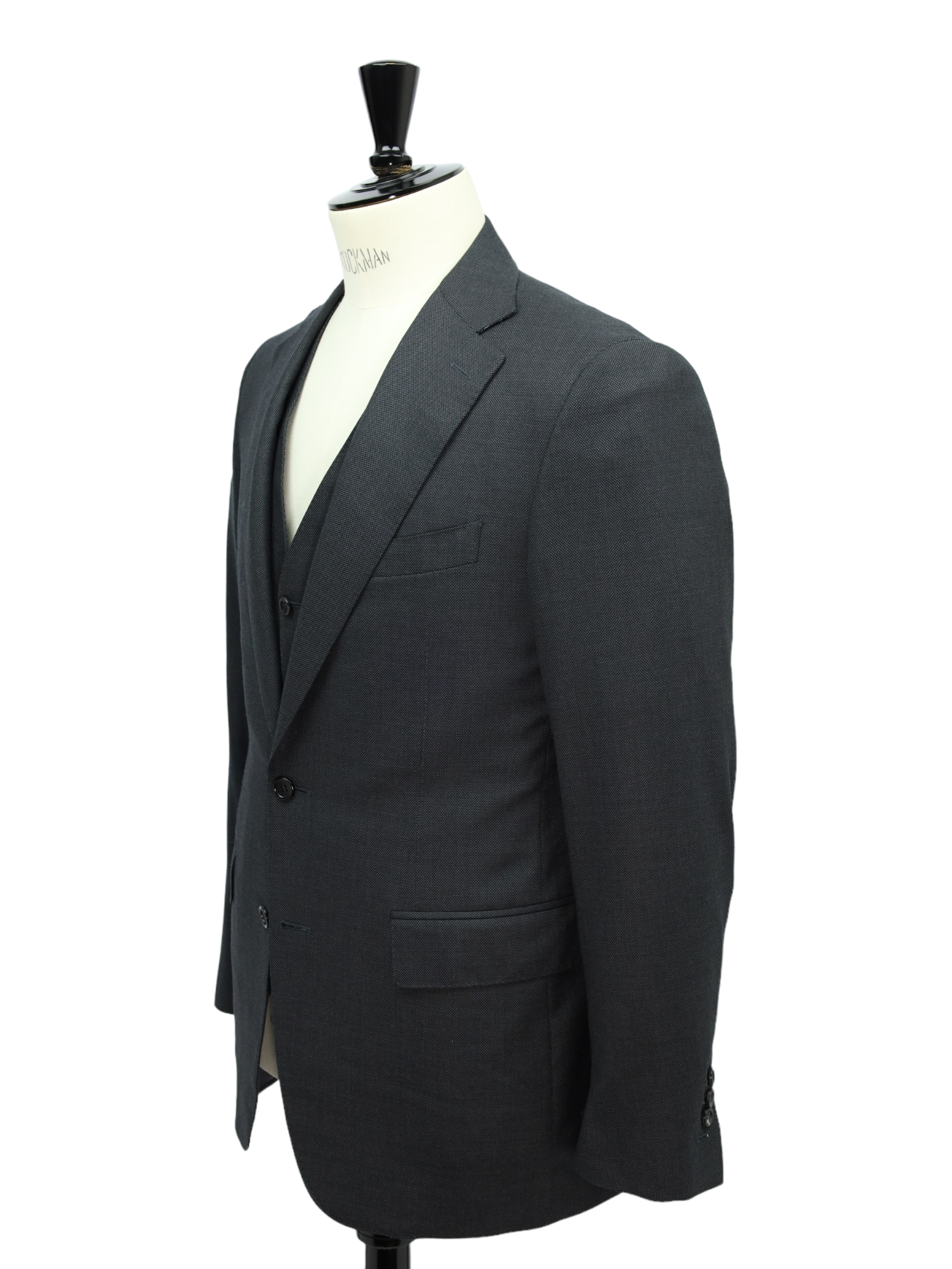 Canali 3-Piece Grey Super 160's Birdseye Suit