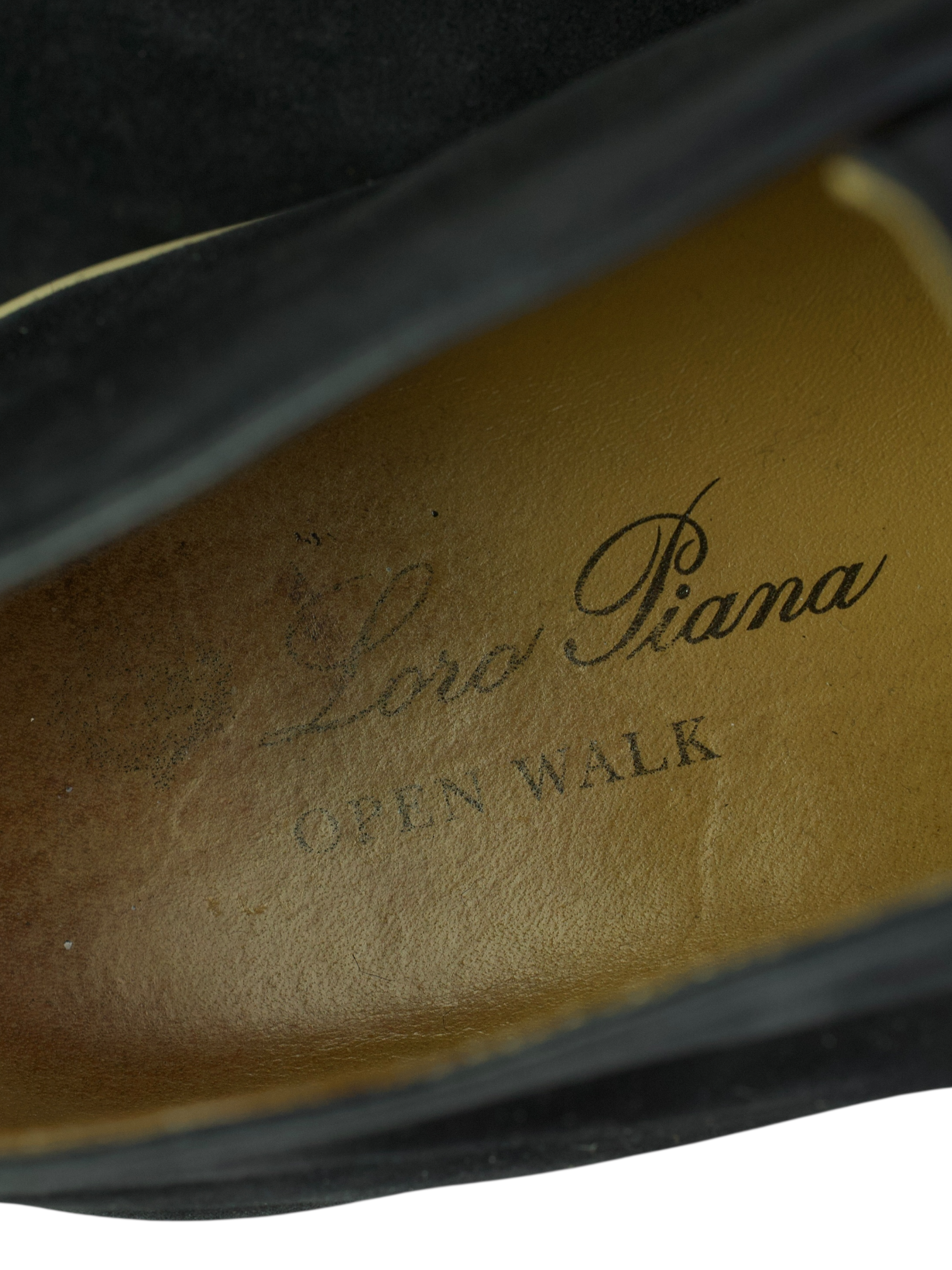 Loro Piana Navy Suede Open Walk Ankle Boots