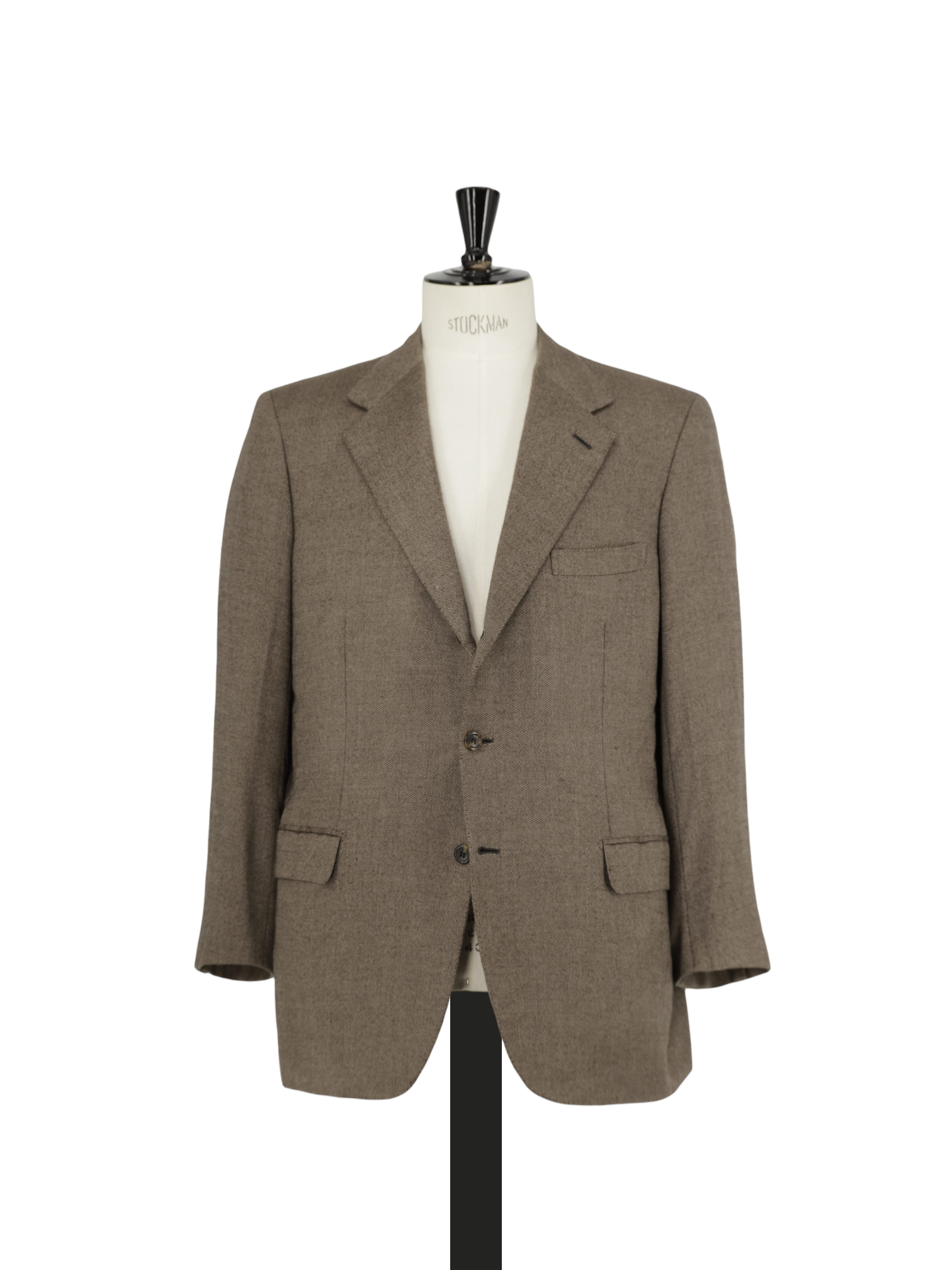Brioni Light Brown Pure Cashmere Micro-Pattern Palatino Jacket