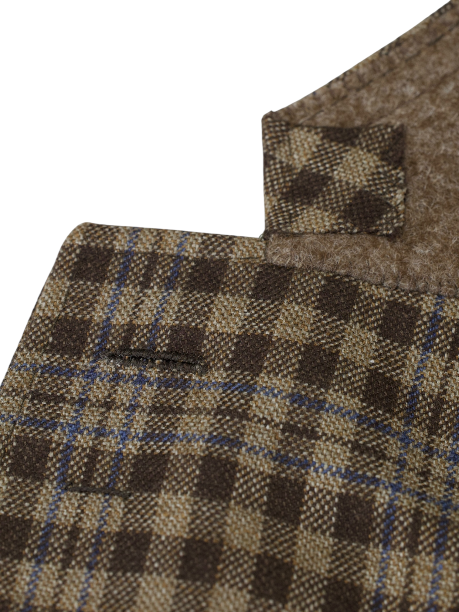 Caruso Brown & Blue Silk & Cashmere "Sunset" Boheme Jacket