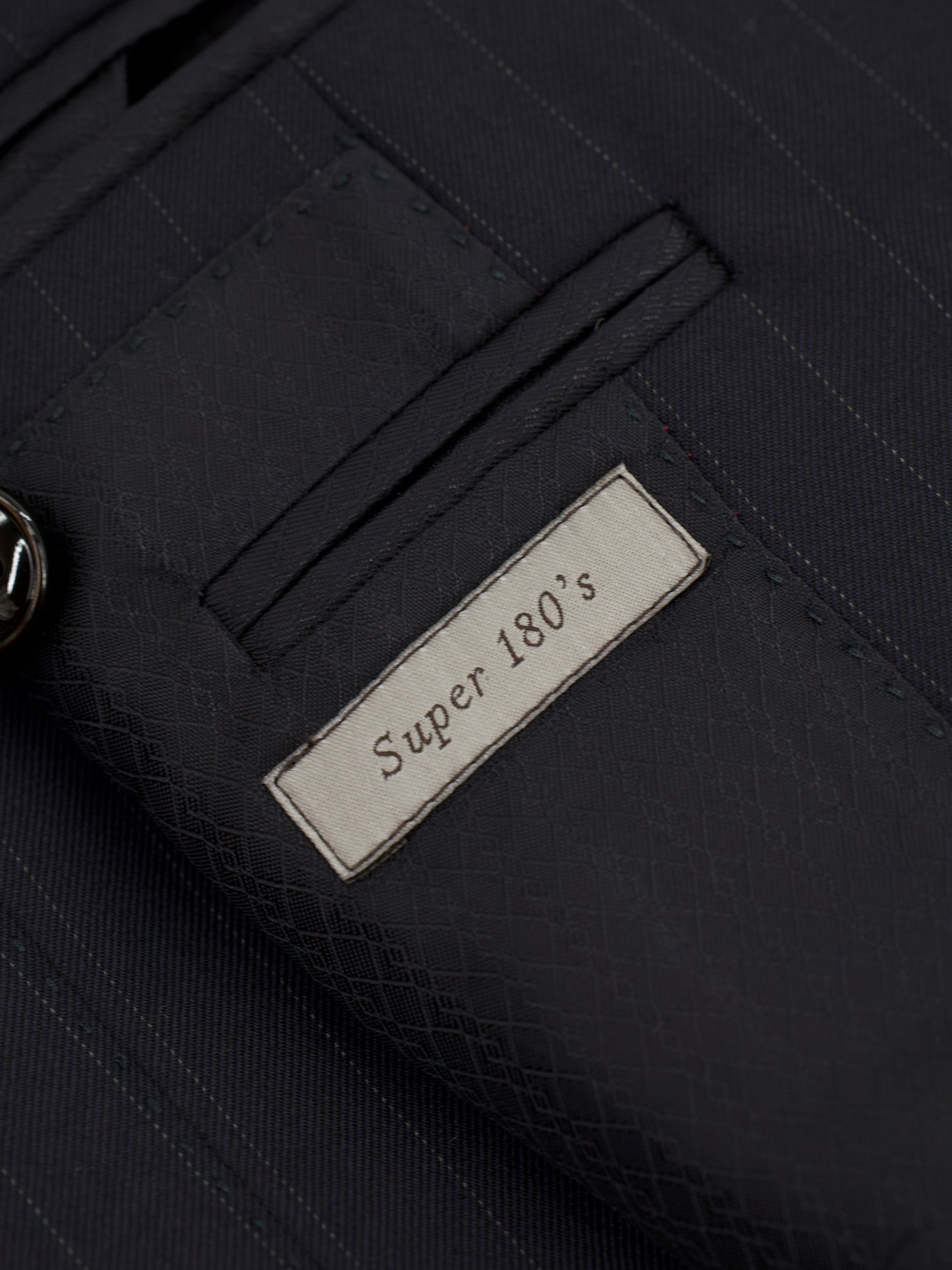 Canali Navy Super 180's Pinstripe Boardroom Suit