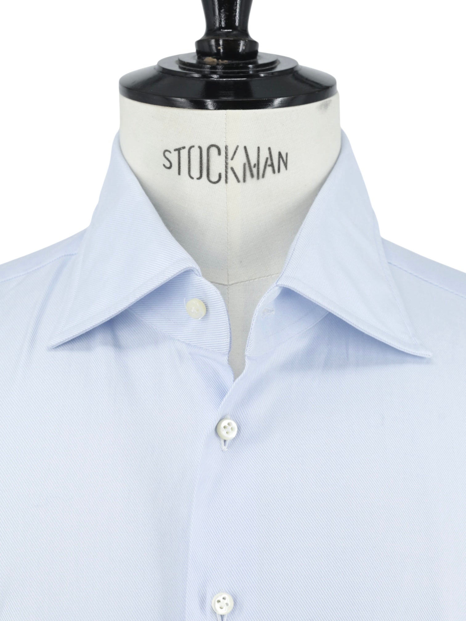 Emanuele Maffeis Ice Blue Heavyweight-Cotton Twill Shirt