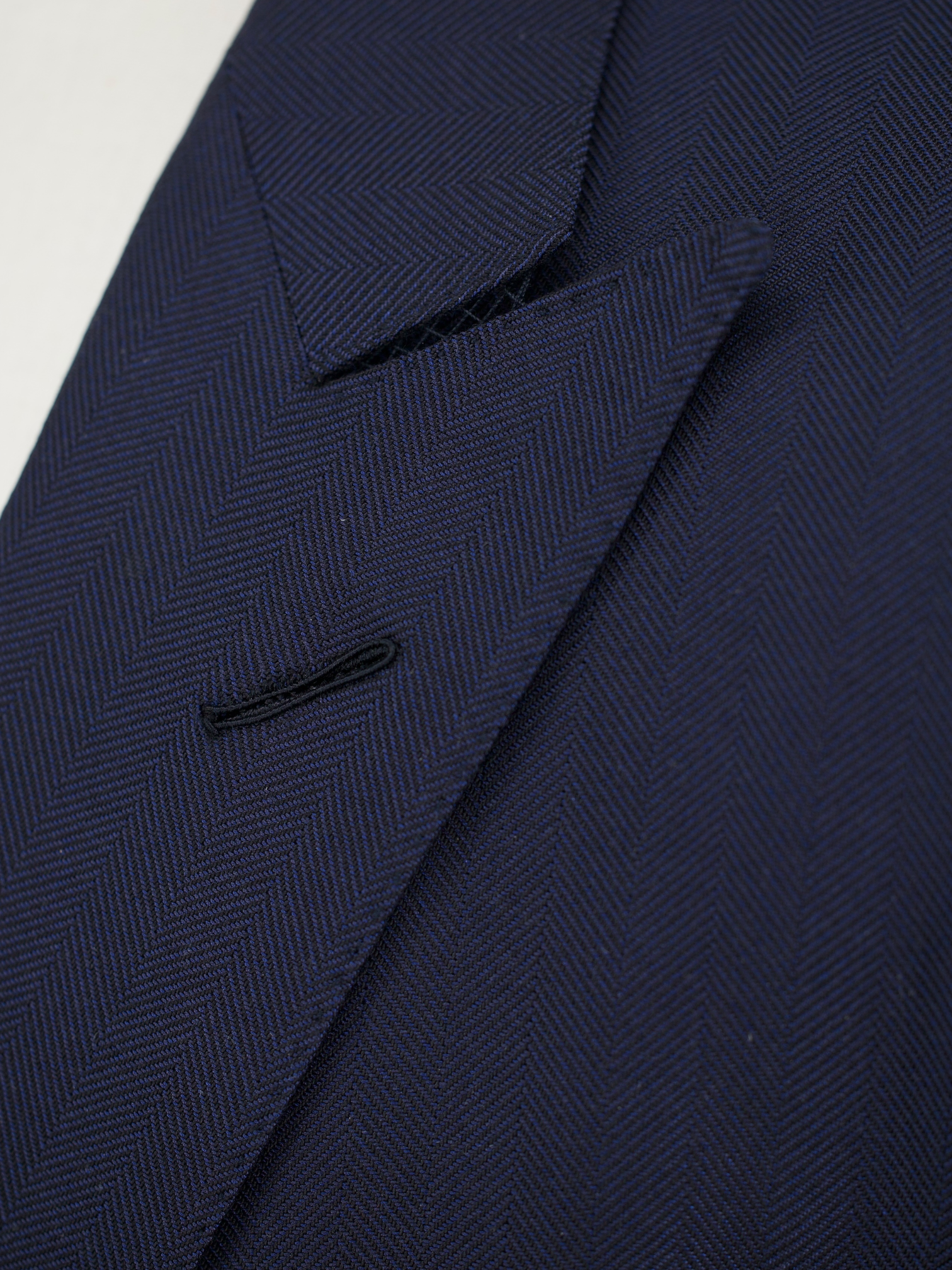 Tom Ford Marine Blue Pure-Silk Herringbone O'Connor Jacket