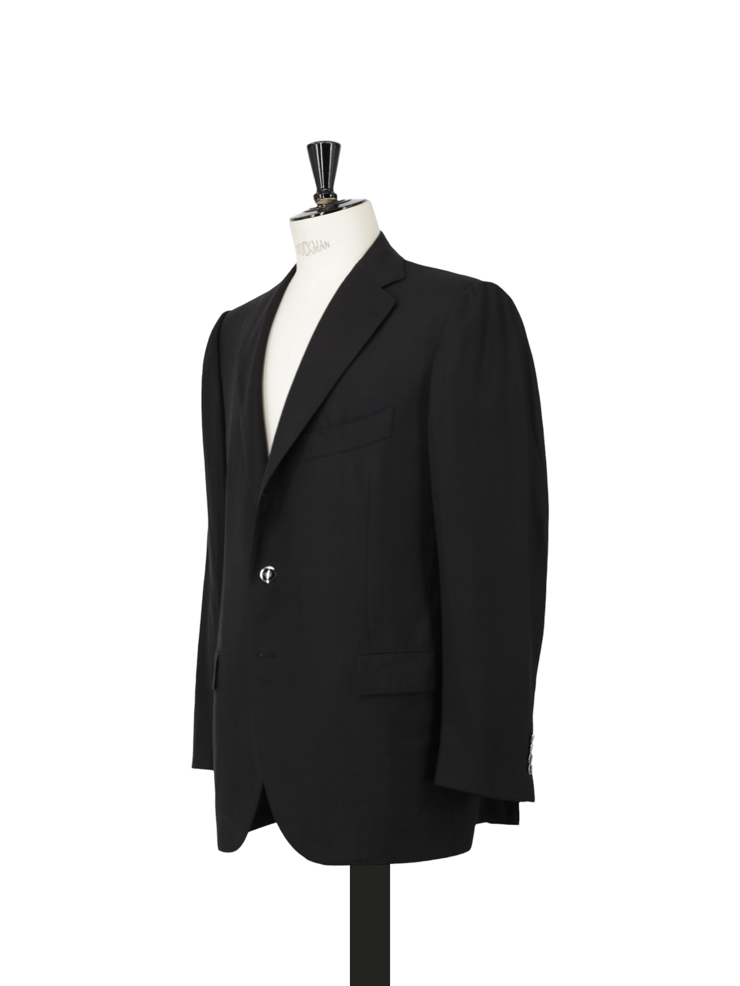 Cesare Attolini Black Super 130's Hopsack Blazer Jacket