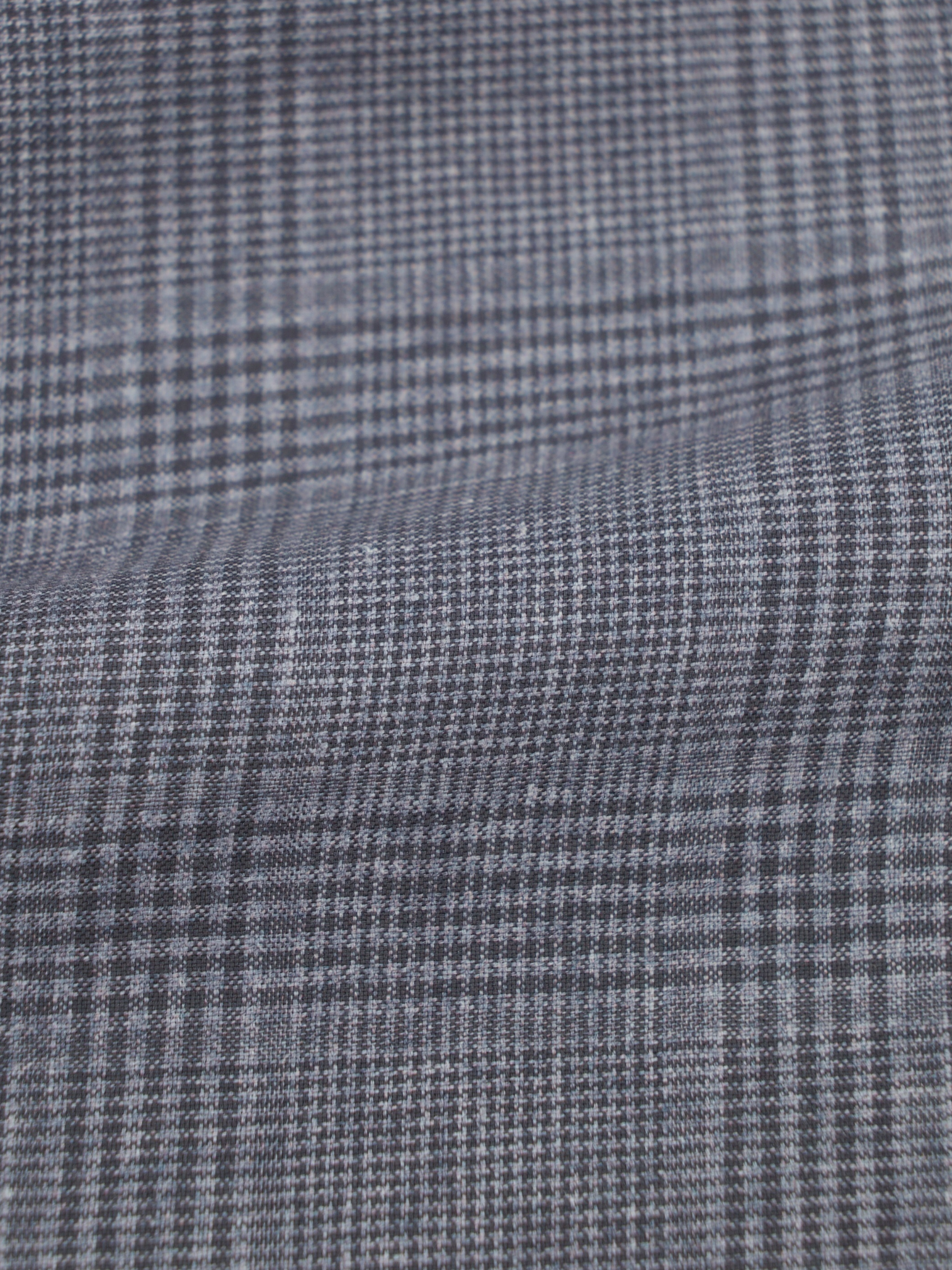 Brunello Cucinelli Sage Grey Linen, Wool & Silk Prince of Wales Jacket