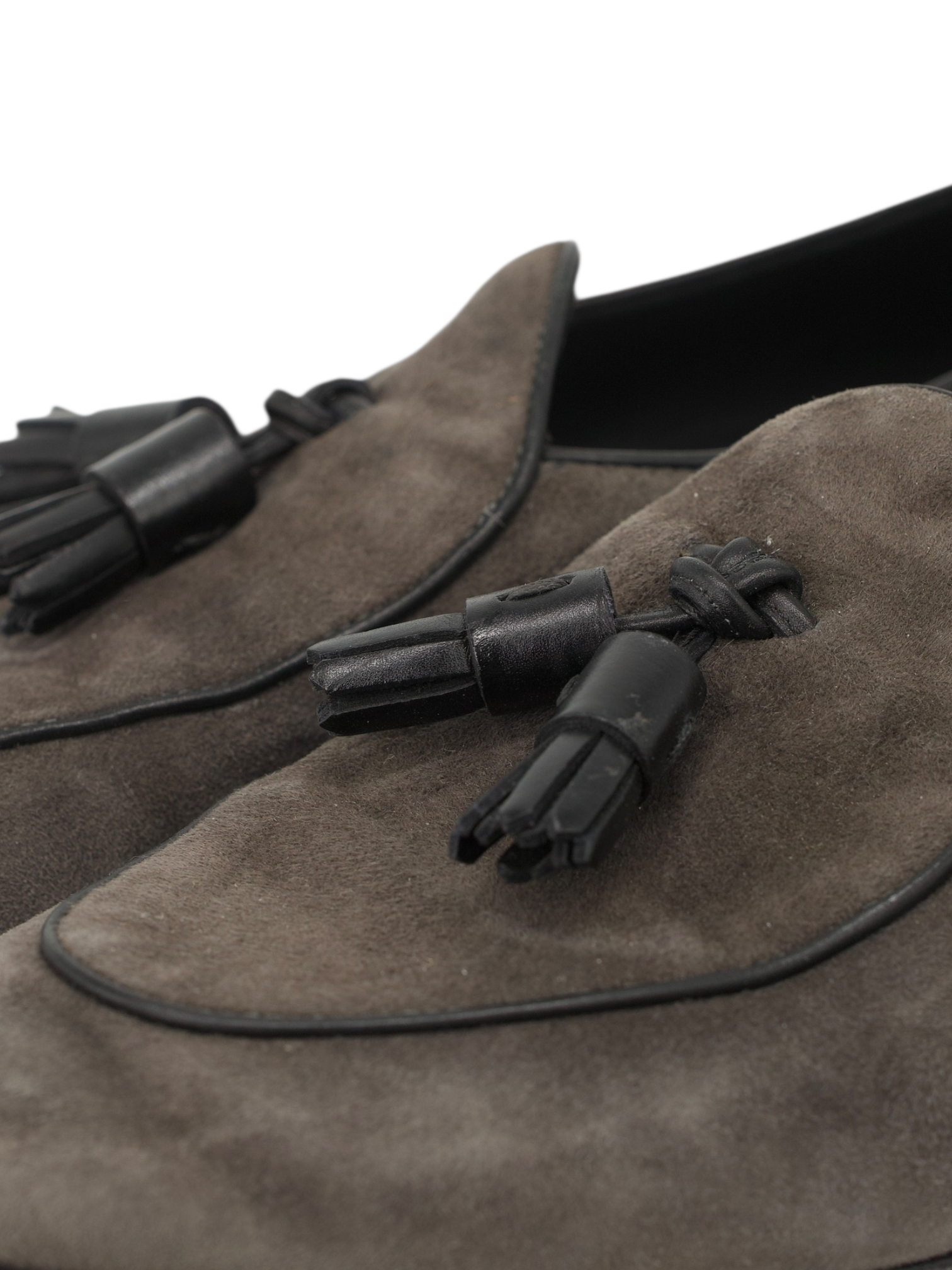 Paolo Scafora Grey Suede Belgian Loafer