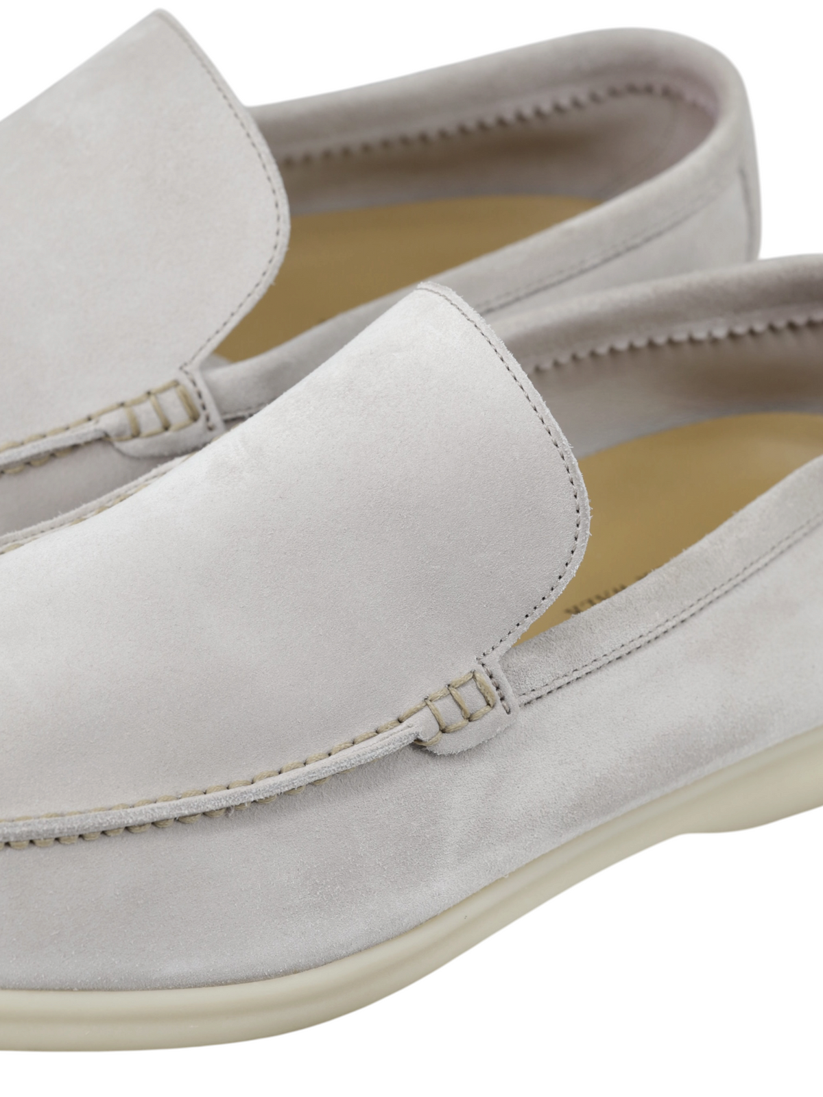Loro Piana Beige Suede Summer Walk