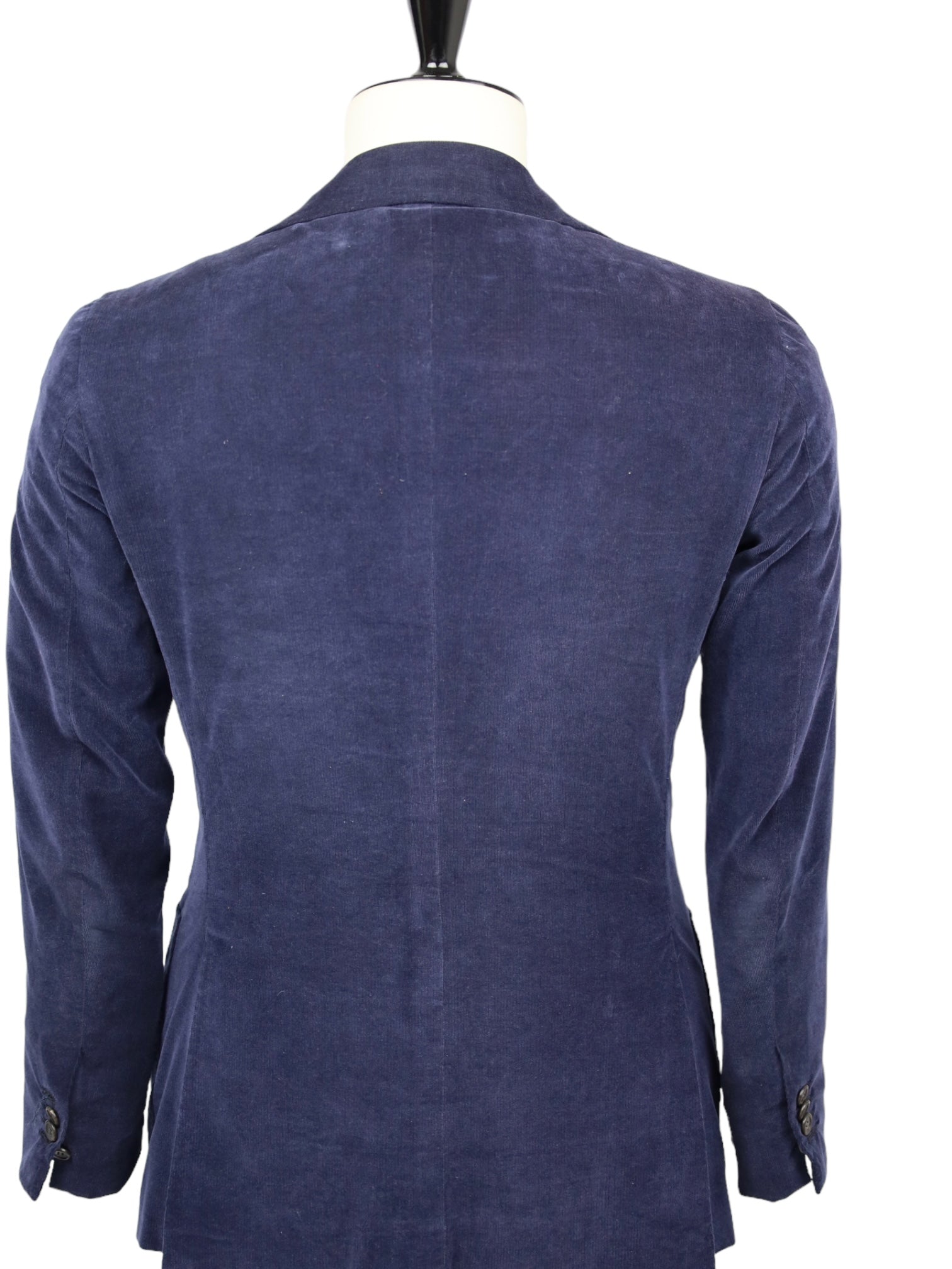 Orazio Luciano Blue Needlecord Cotton & Cashmere Blazer
