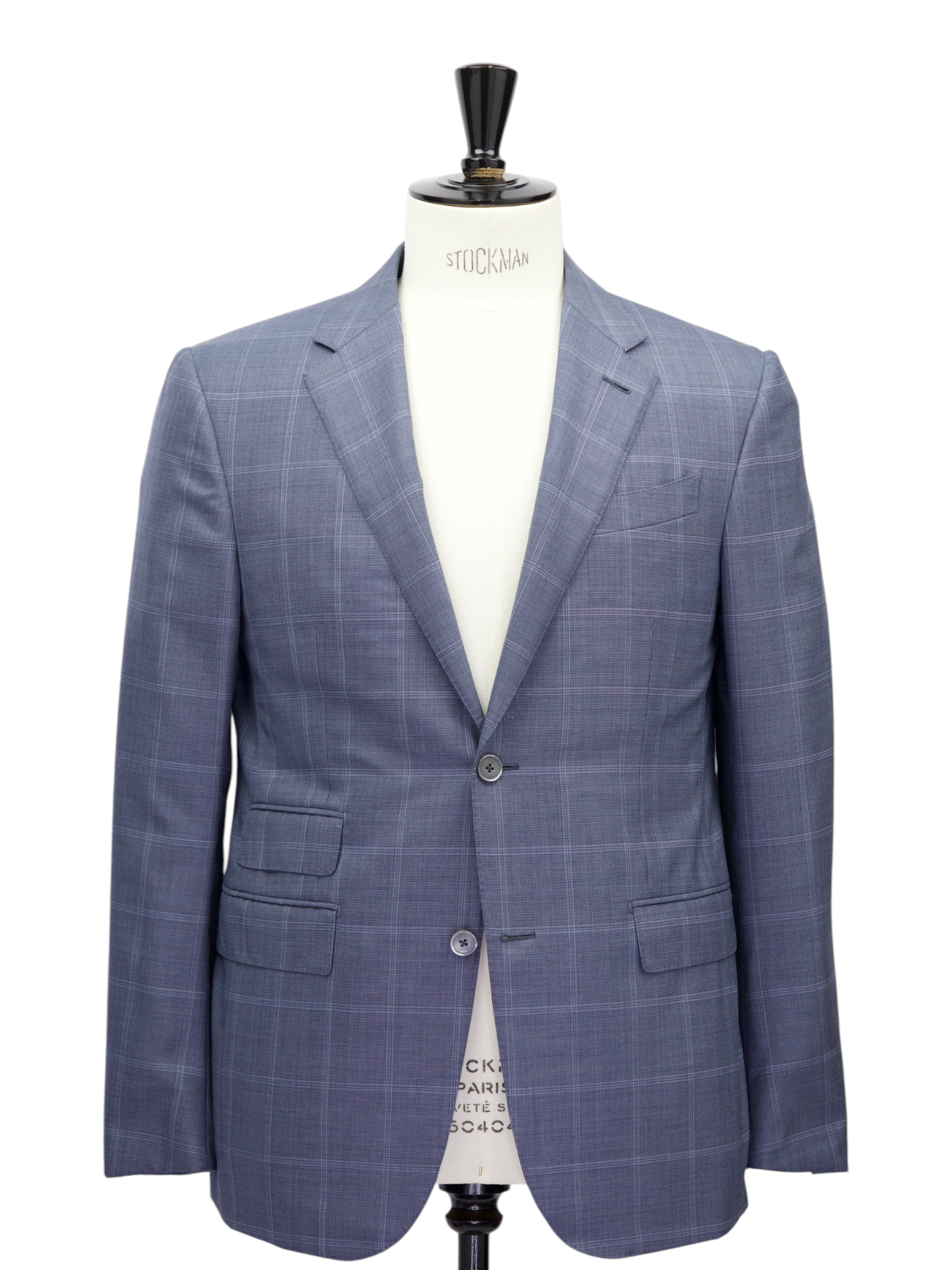 Ermenegildo Zegna Steel Blue 15 MilMil 15 Windowpane Suit