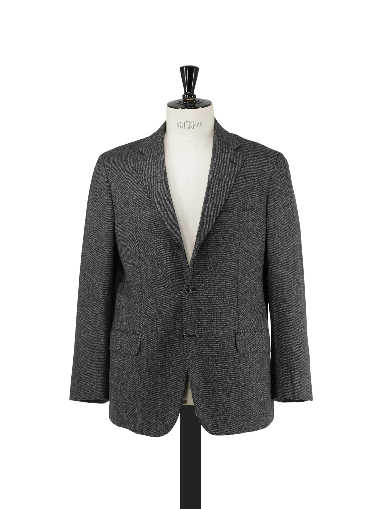 Brioni Grey Gabardine Wool "Via Venato" Twill Suit