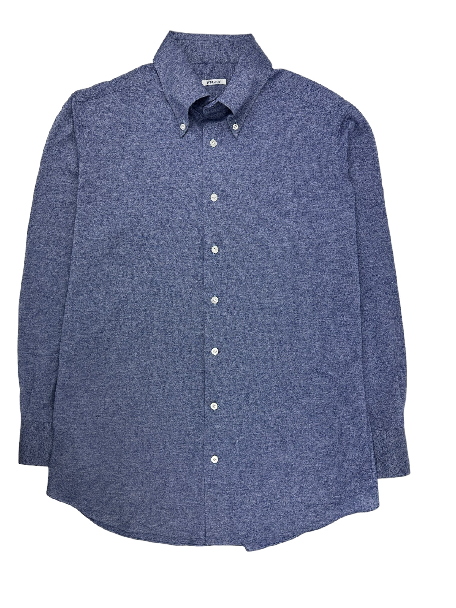 Fray Blue Piqué Button Down Collar Shirt