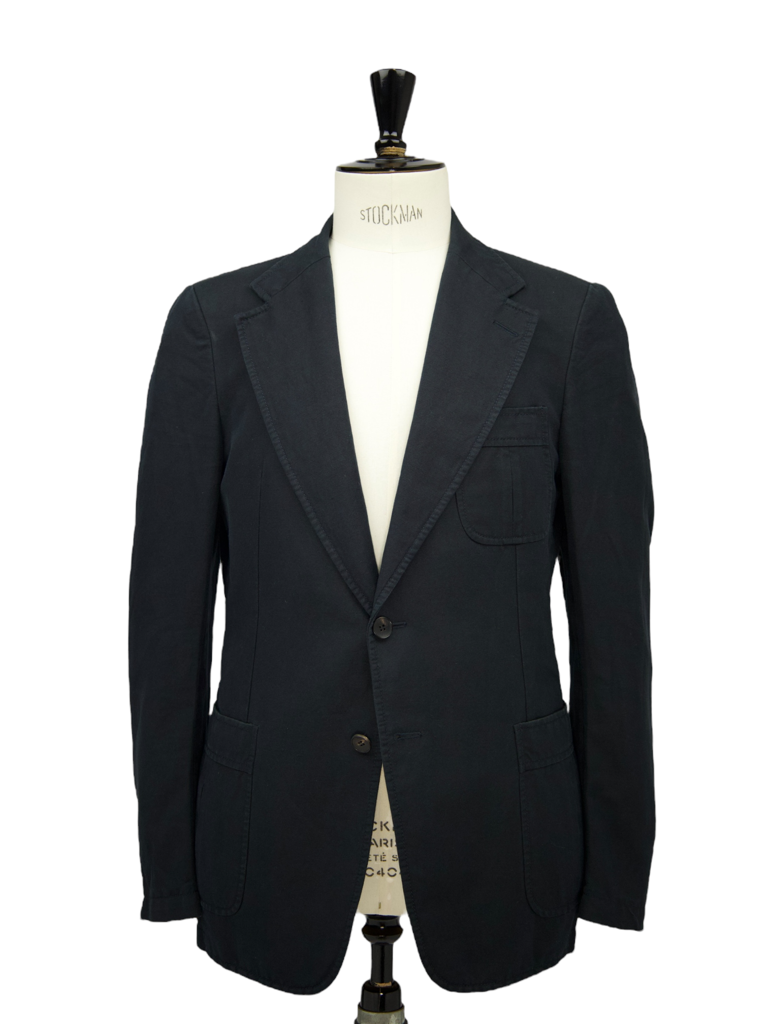 Gucci by Tom Ford Black Cotton & Hemp Safari Style Jacket