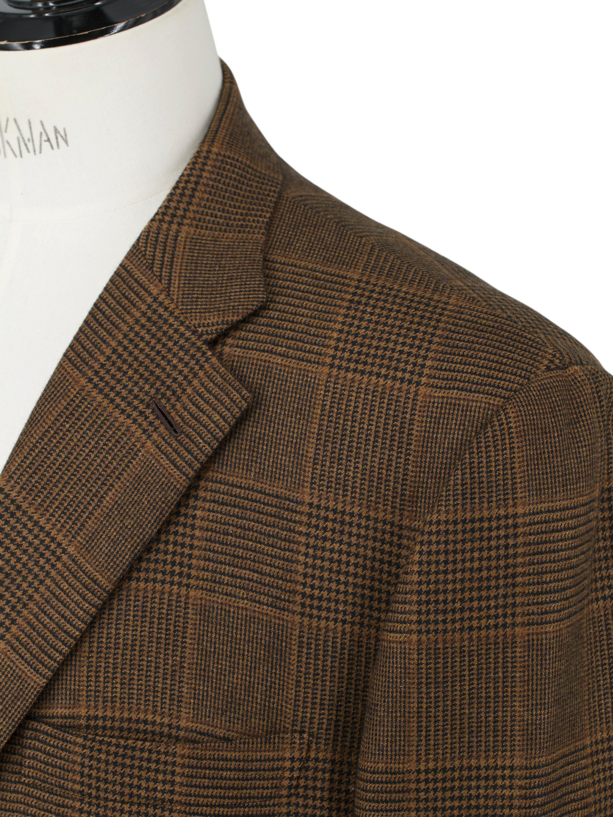 Brioni Dark Brown Pure Cashmere Prince of Wales Jacket
