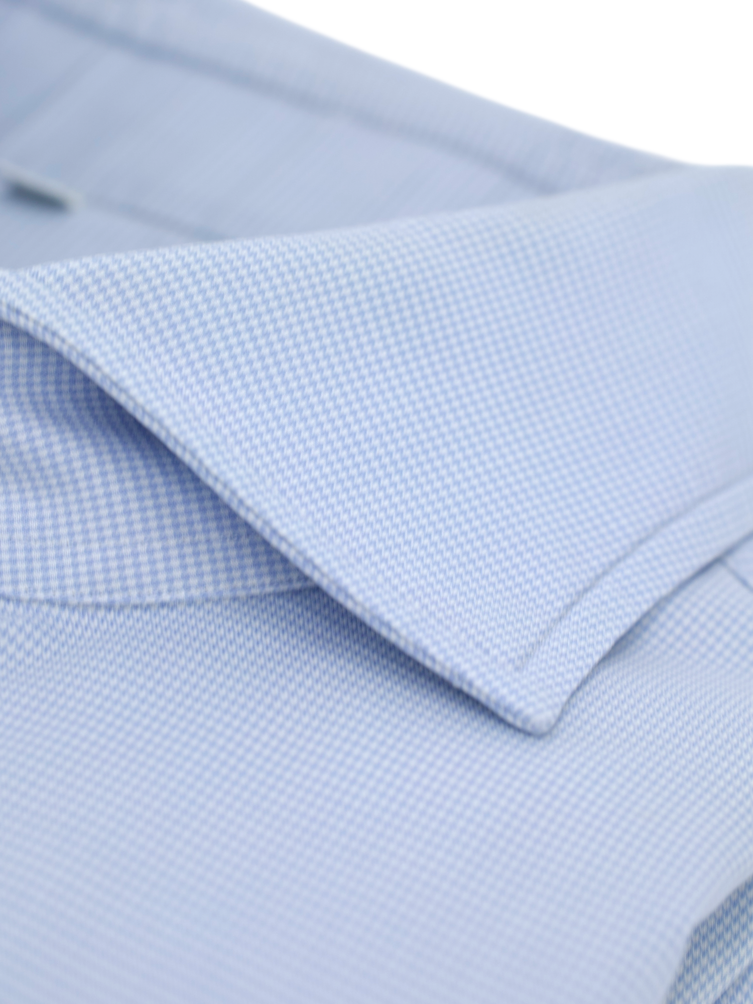 Emanuele Maffeis Light Blue Cotton Puppytooth Shirt