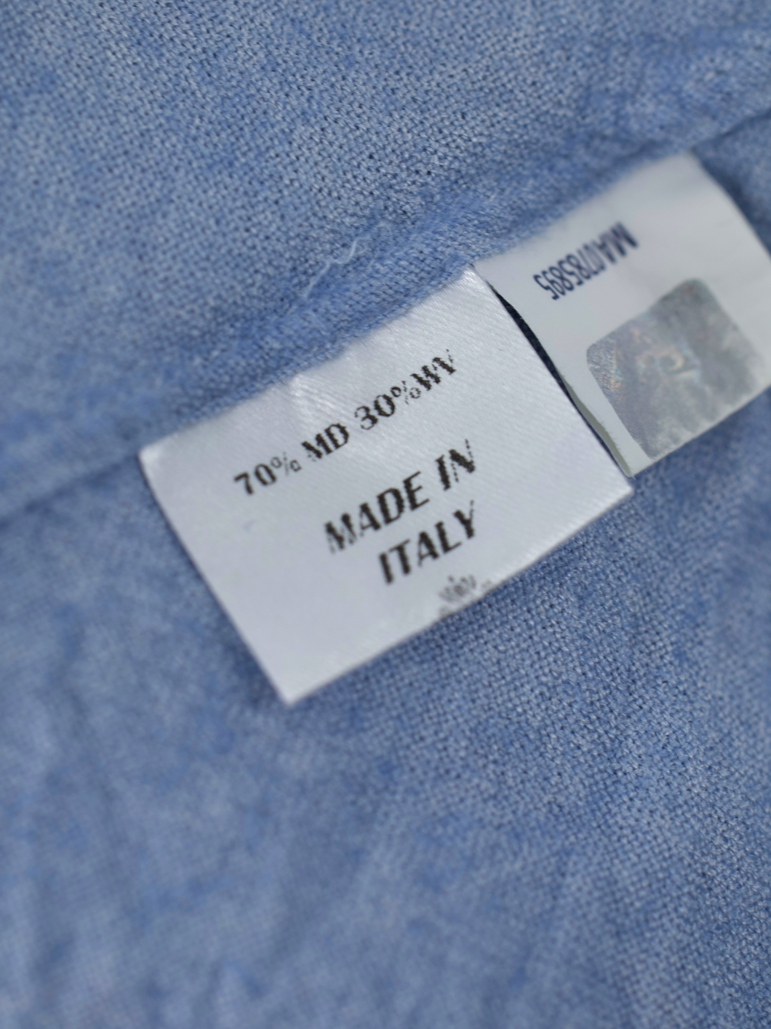 Luigi Borrelli Light Blue Modal & Wool Flannel Shirt