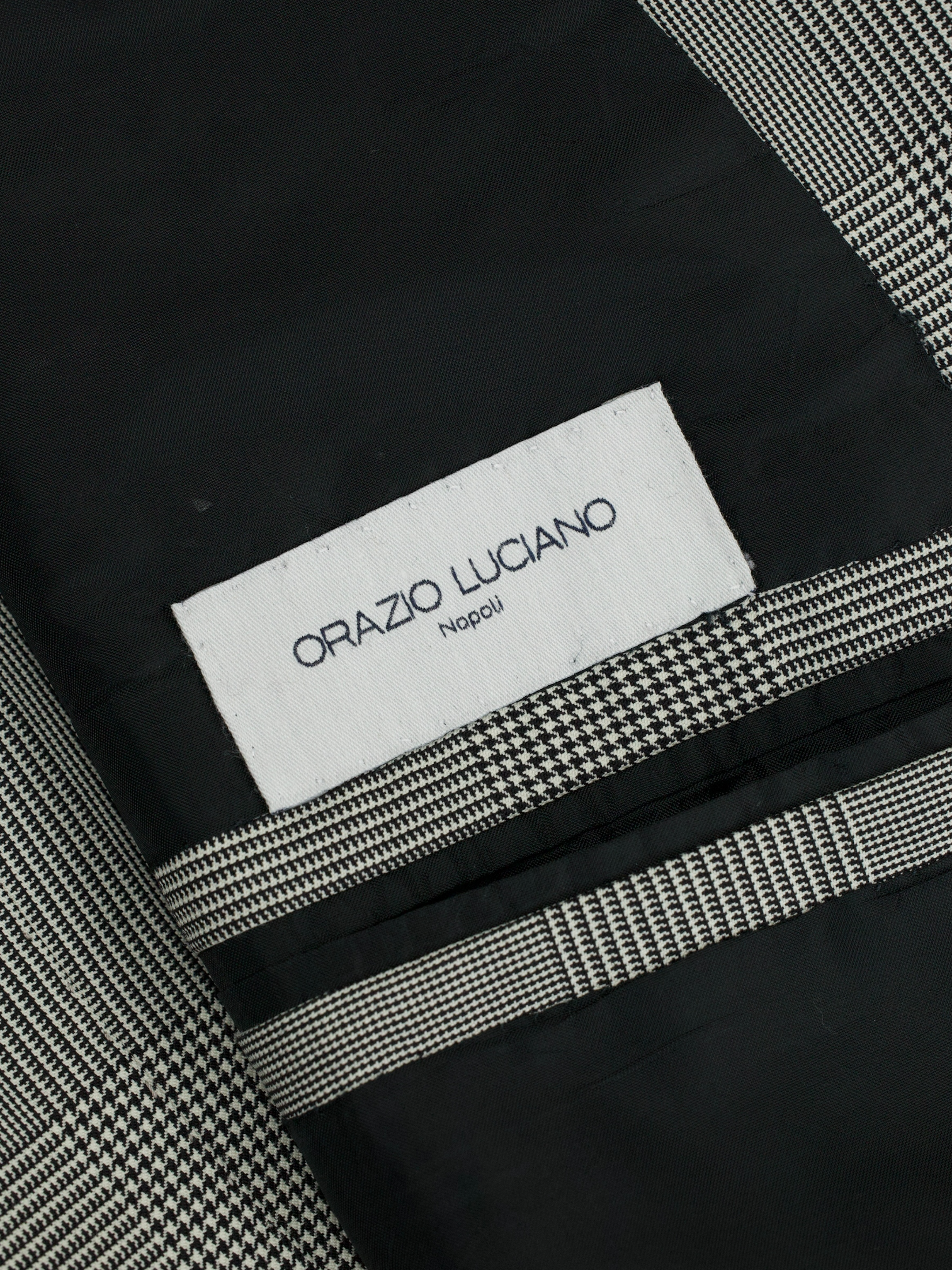 Orazio Luciano & Ambrosi Grey Double-Breasted Prince of Wales Suit