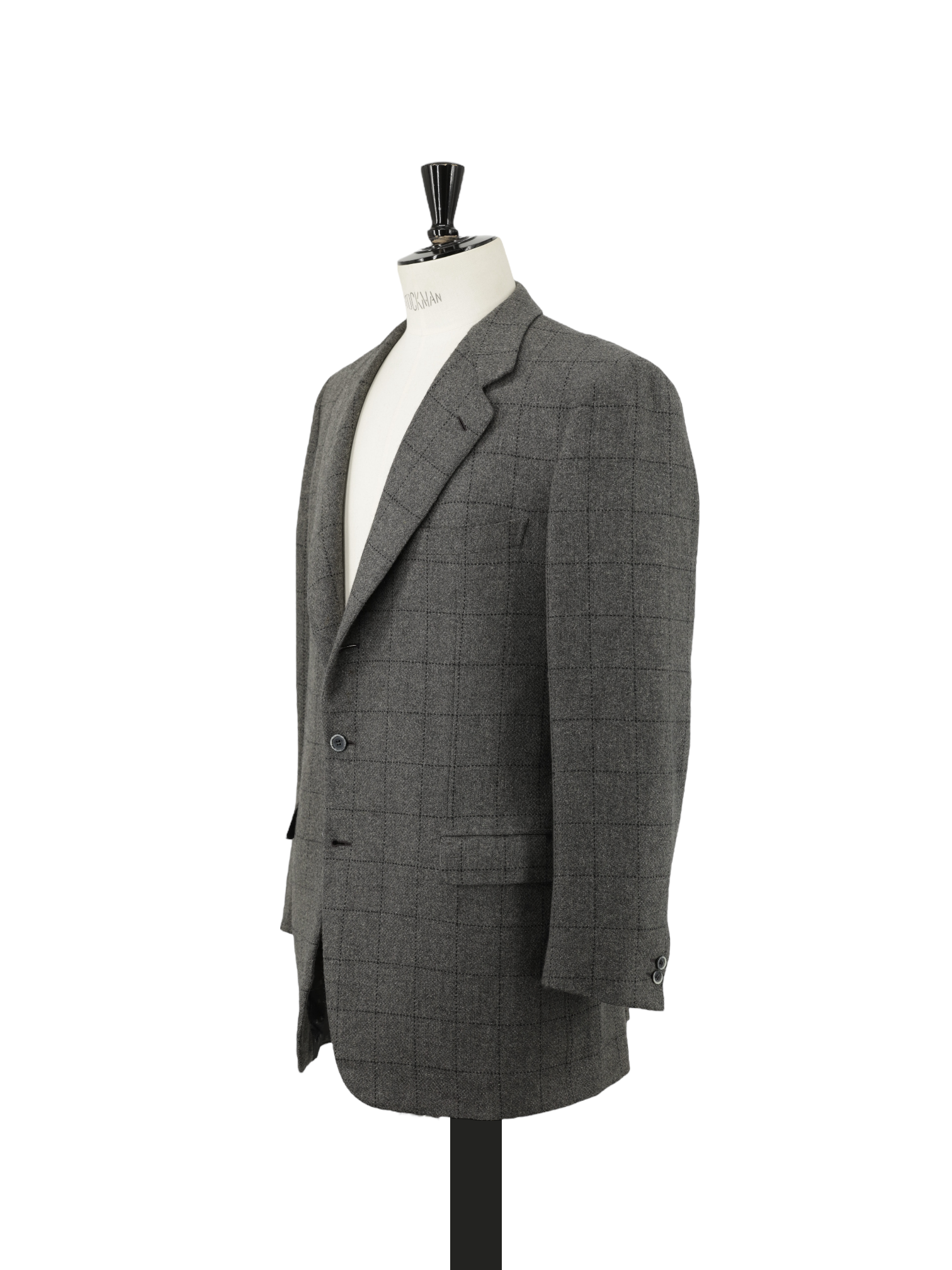 Brioni Vintage Sage Grey Pure Camel Windowpane Traiano Jacket