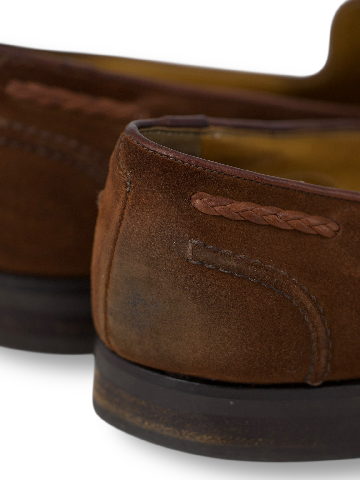 Edward Green Brown Snuff Suede Belgravia Tassel Loafer