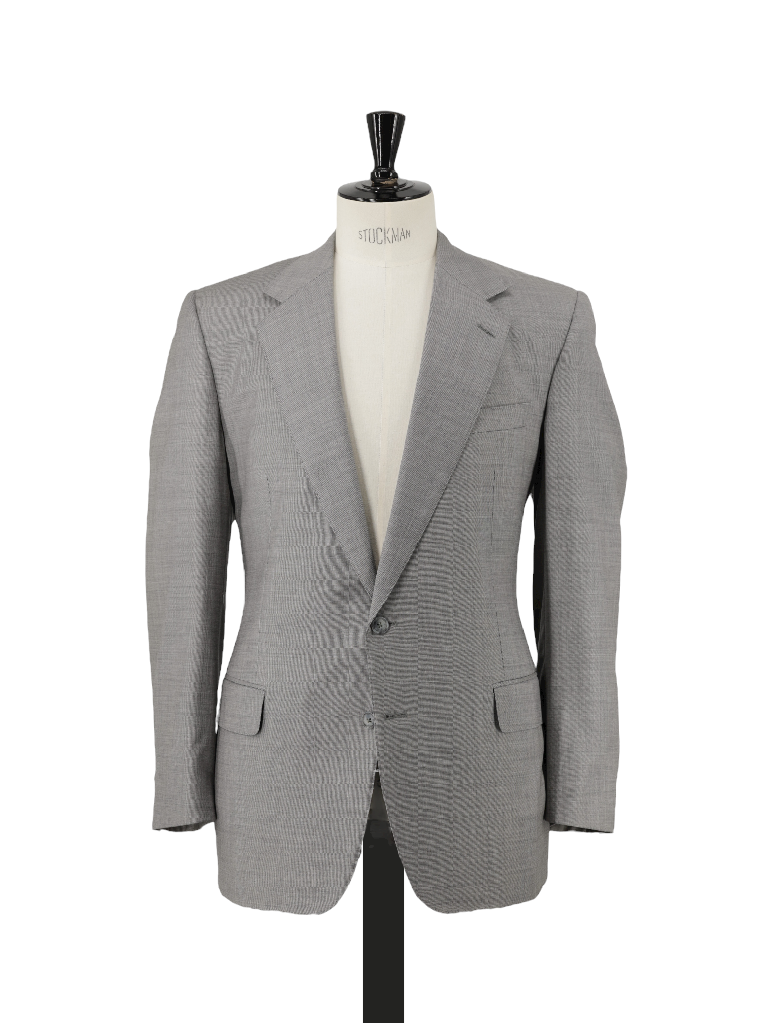 Ermenegildo Zegna Vintage Light Grey Pure Wool Sharkskin Suit